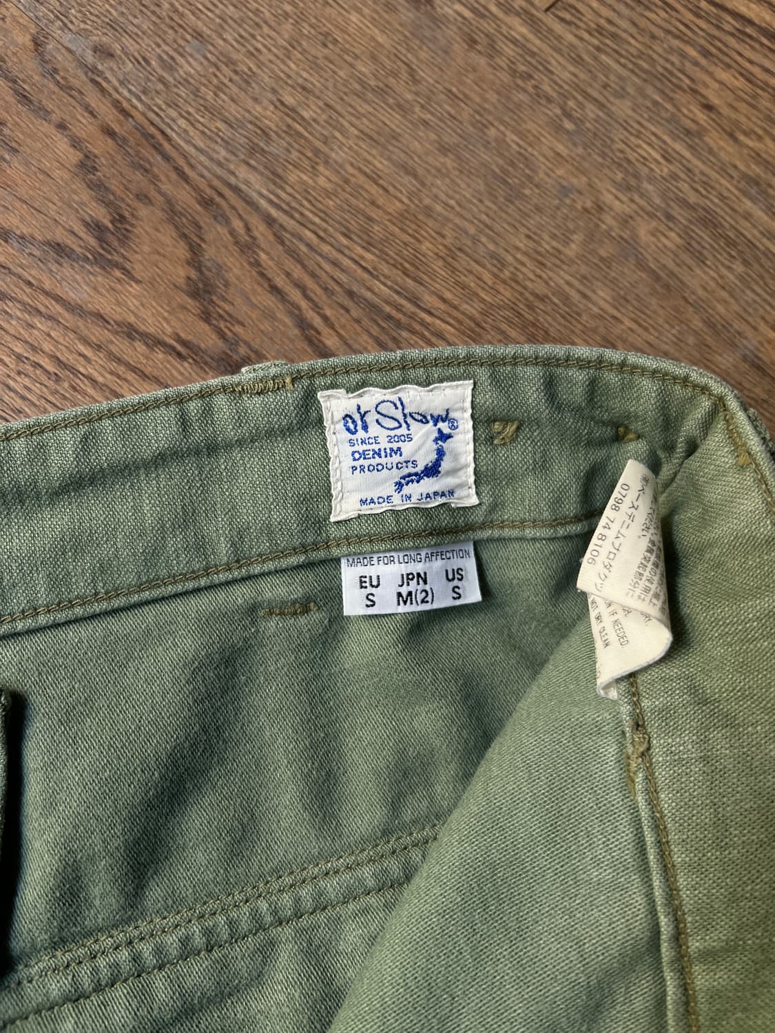 [2]Orslow 오어슬로우 U.S ARMY 레귤러 퍼티그팬츠 상품이미지4