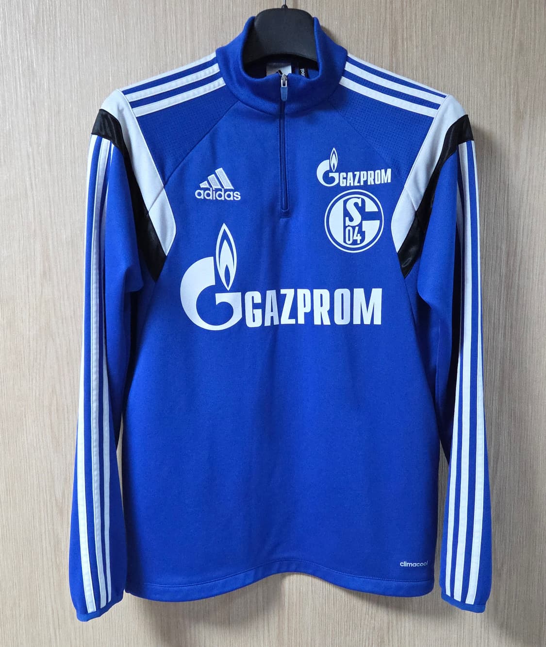 (착샷) 아디다스 샬케04 유니폼 하프 져지 트레이닝 탑  상품이미지1