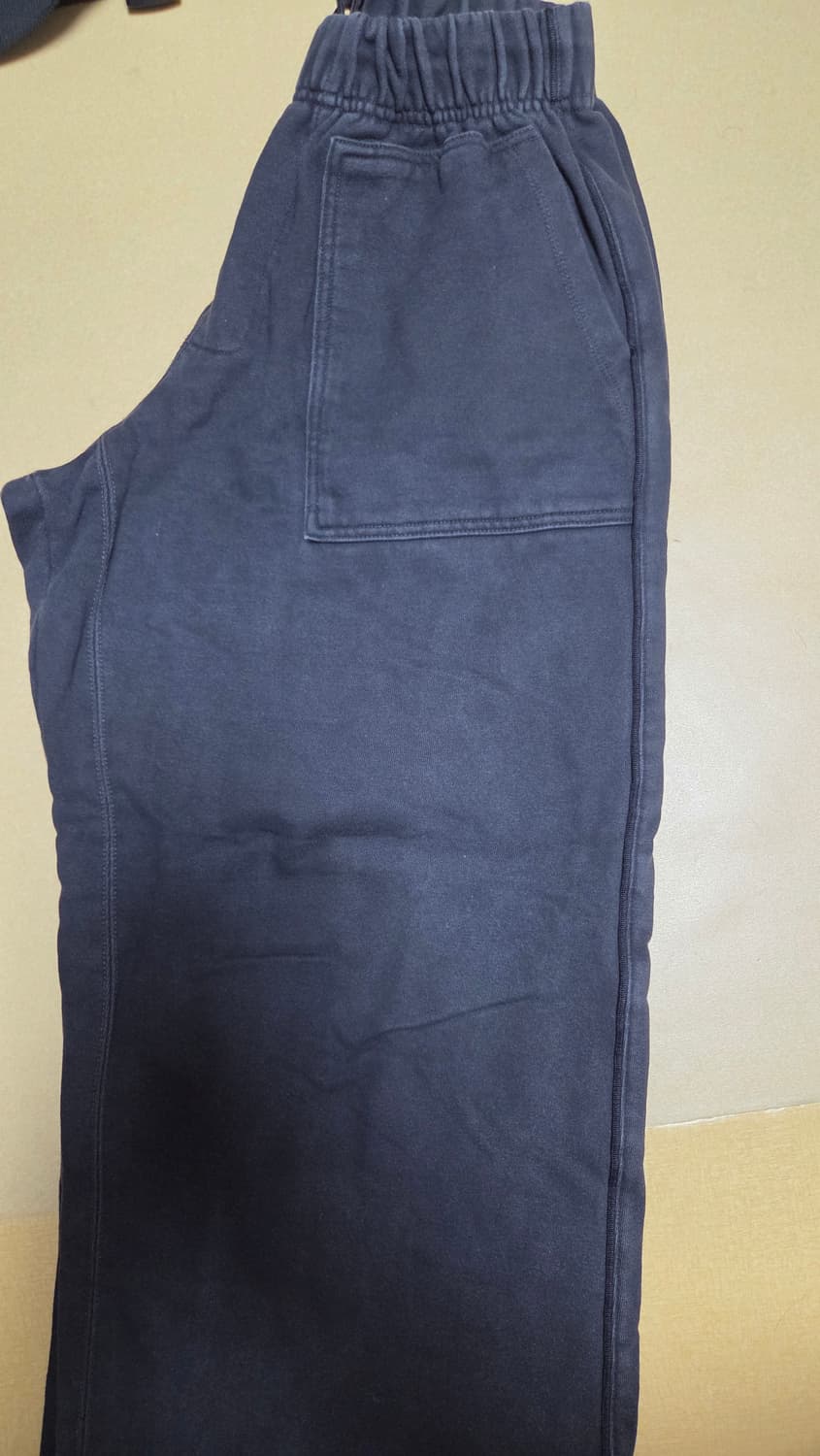 1) 폴리테루 퍼티그 스웻 팬츠 워시드 블랙  상품이미지2