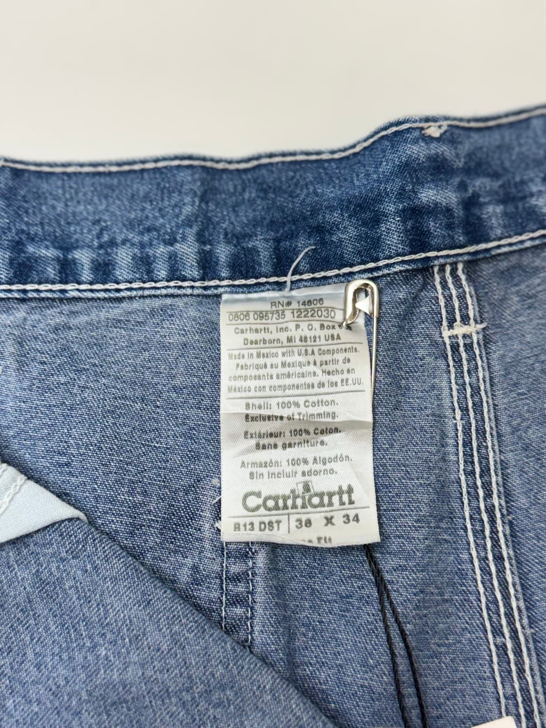 Carhartt 칼하트 B13 데님 카펜터 팬츠 상품이미지9