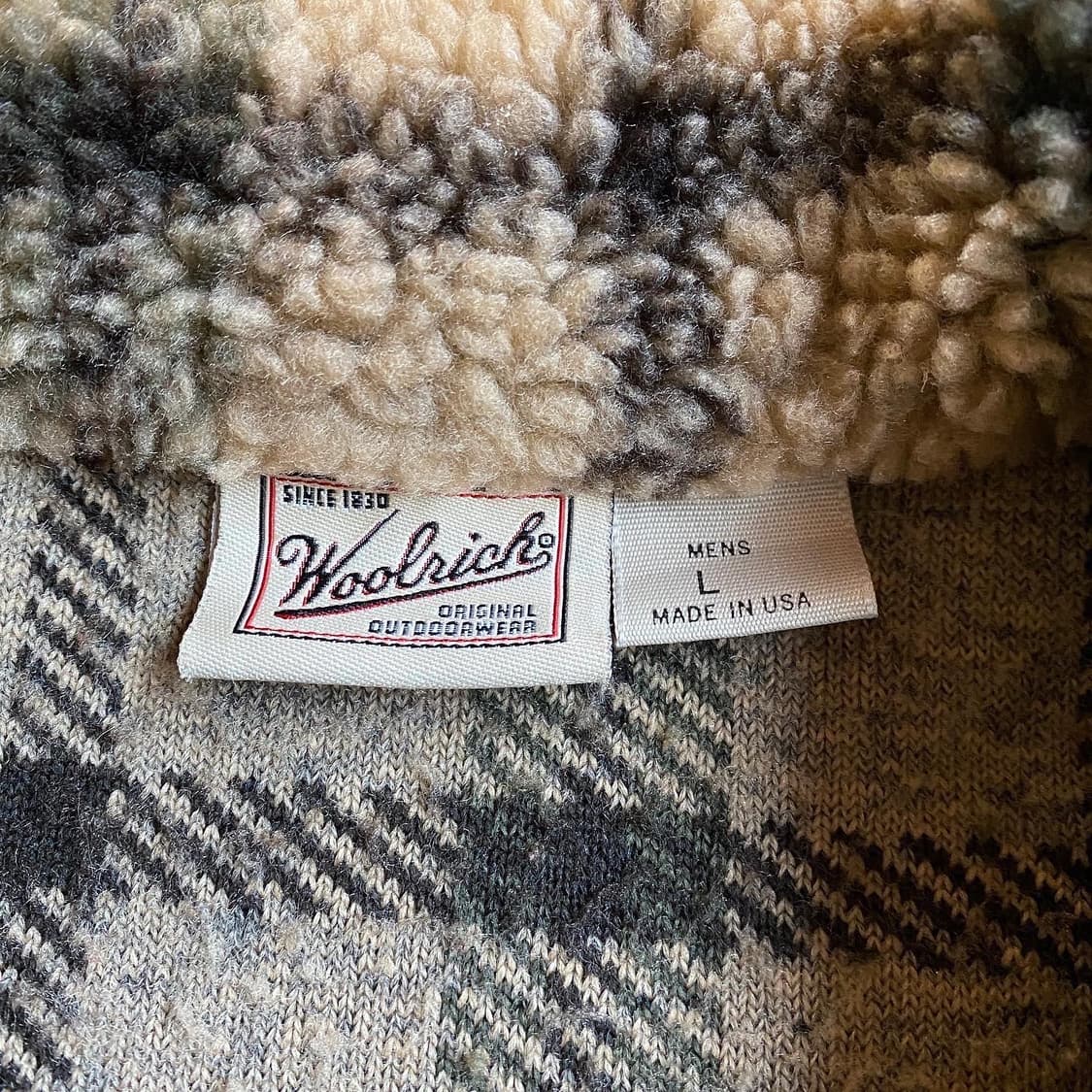 (105) 90’s 울리치 체크 보아 플리스 자켓  상품이미지9