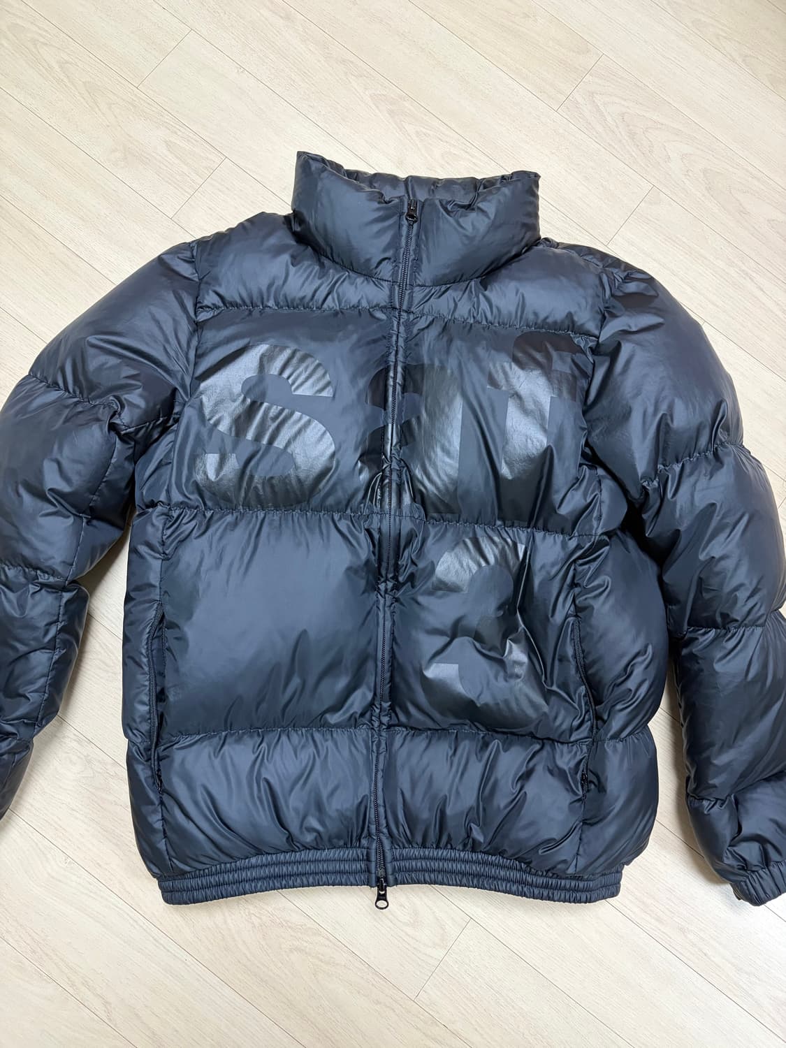 베이직 사파리스팟 다운 자켓 패딩 블랙 상품이미지2