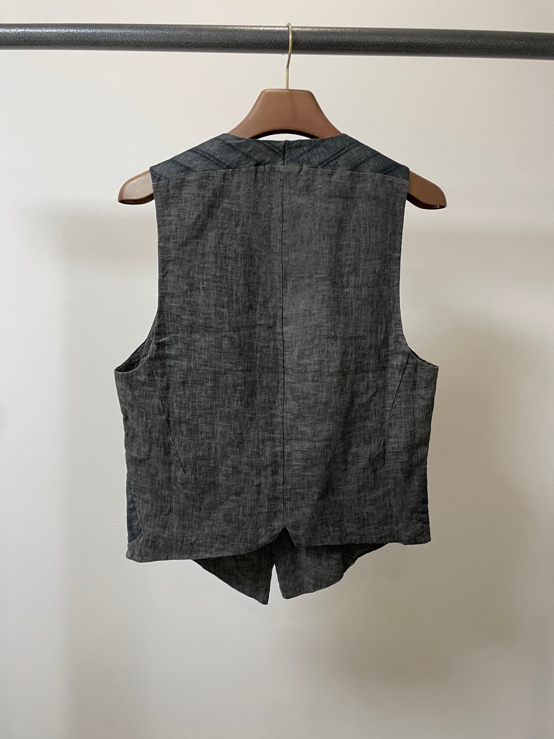 (S) Transit 트랜짓 스트라이프 투톤 린넨 코튼 베스트 상품이미지3