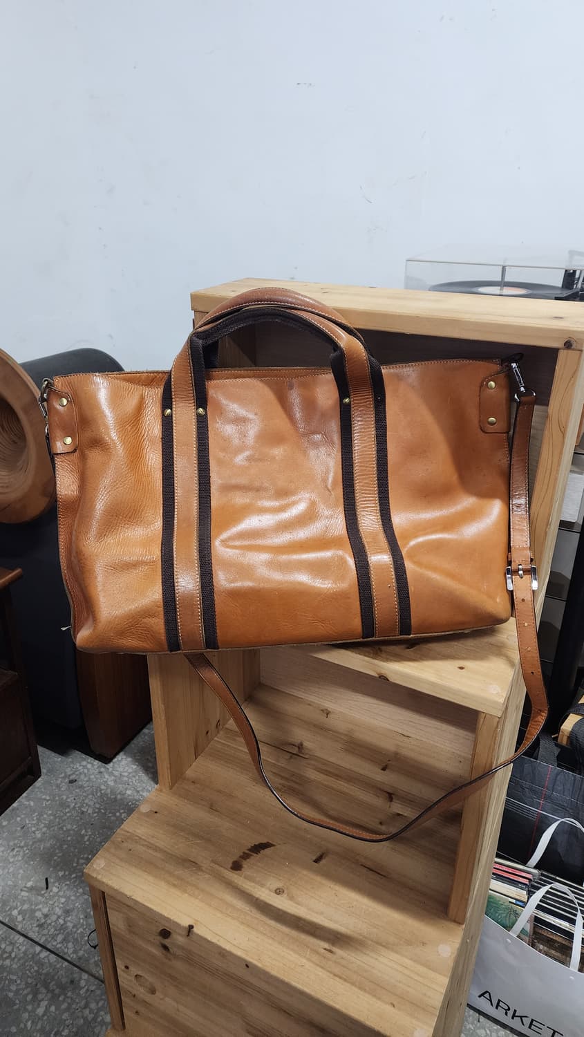 BOZAGI 빈티지 통가죽 토트백 가방 상품이미지1