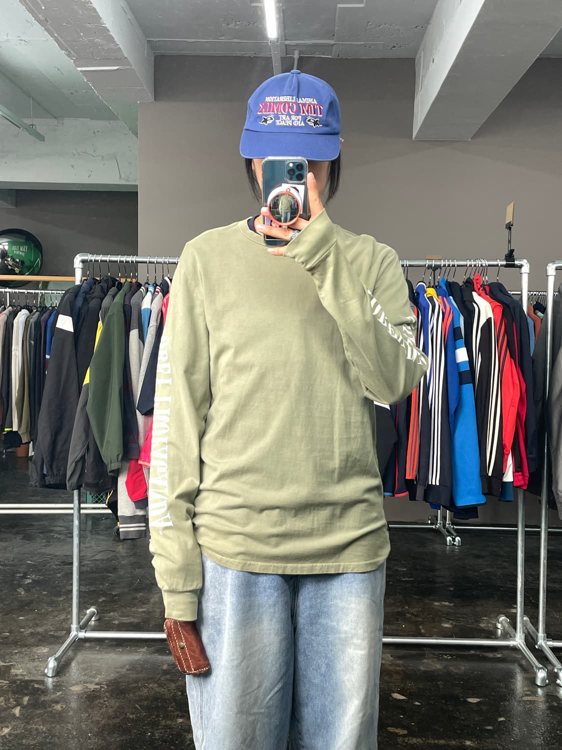 OBEY 긴팔 프린팅 티셔츠 상품이미지2