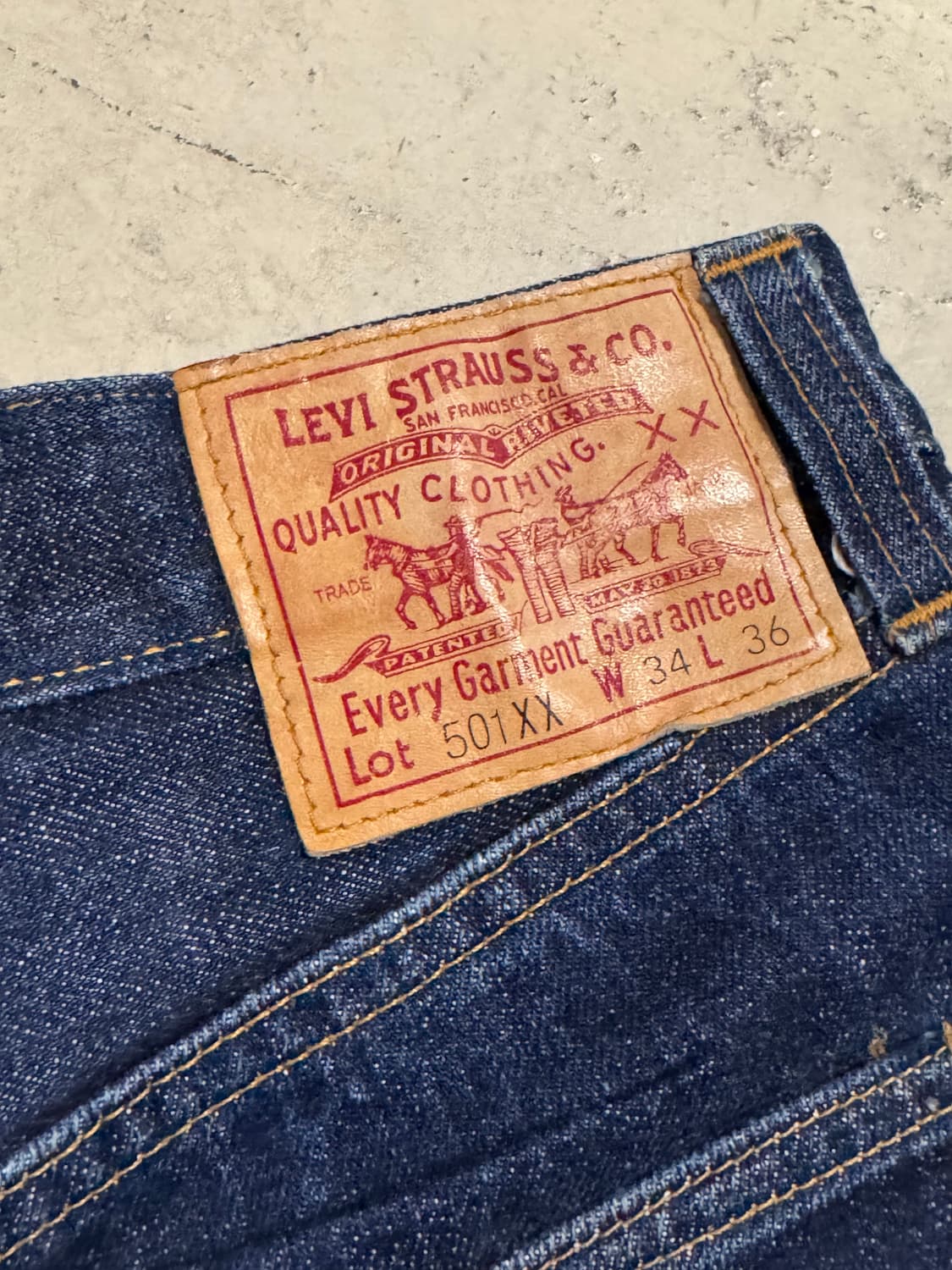 리바이스 501XX 셀비지 데님팬츠 ( 발렌시아제 ) 상품이미지4