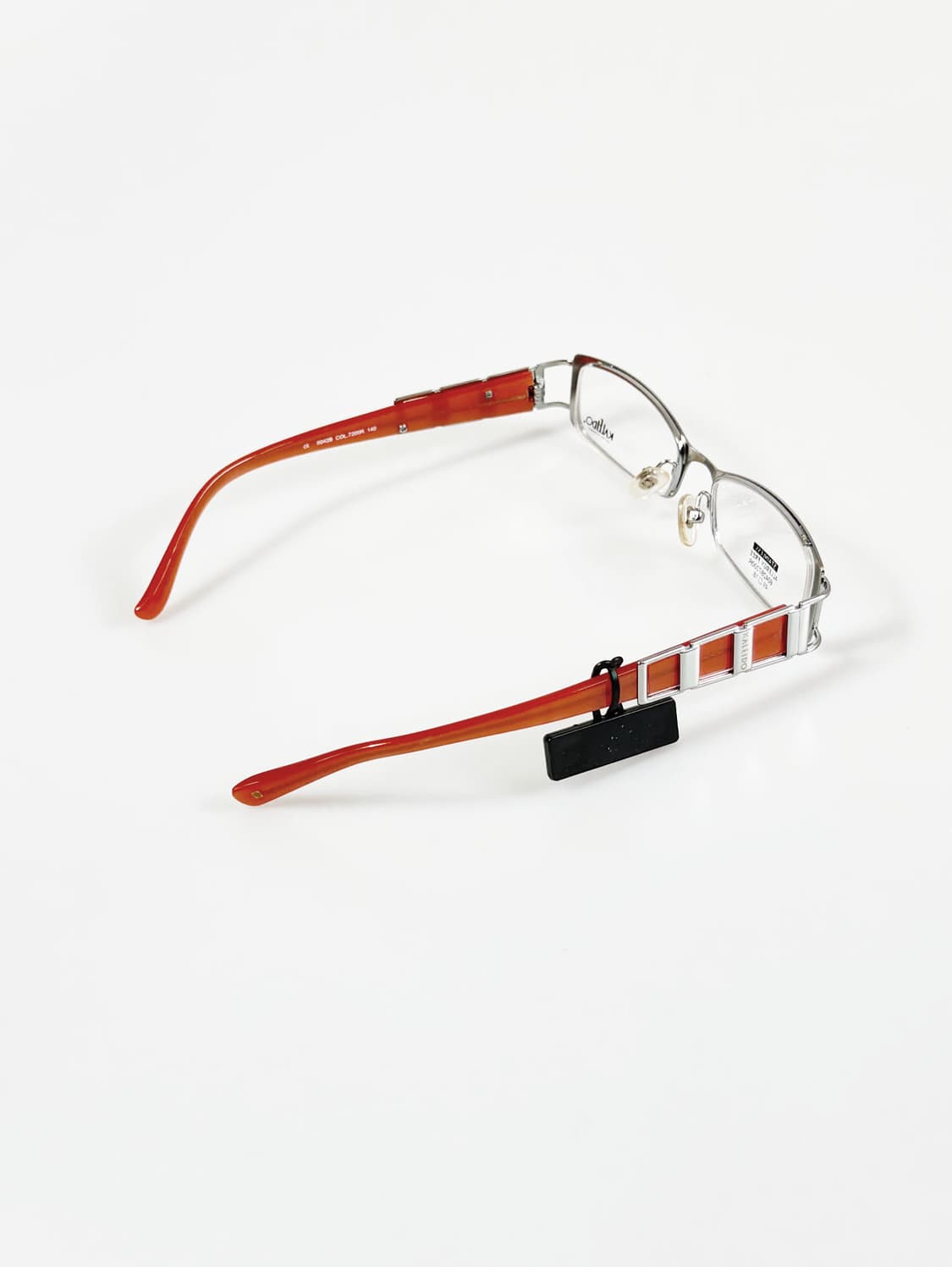 90s KALEIDO 실버 메탈 슬림 스퀘어 빈티지 안경 상품이미지4