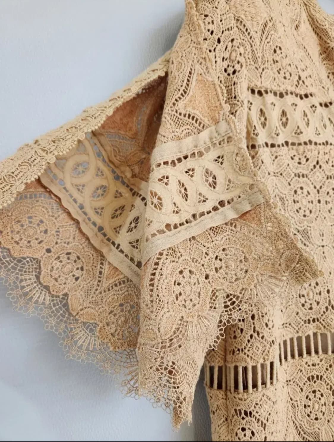 타임 슬리브리스 슬릿 레이스 원피스 55사이즈 상품이미지6