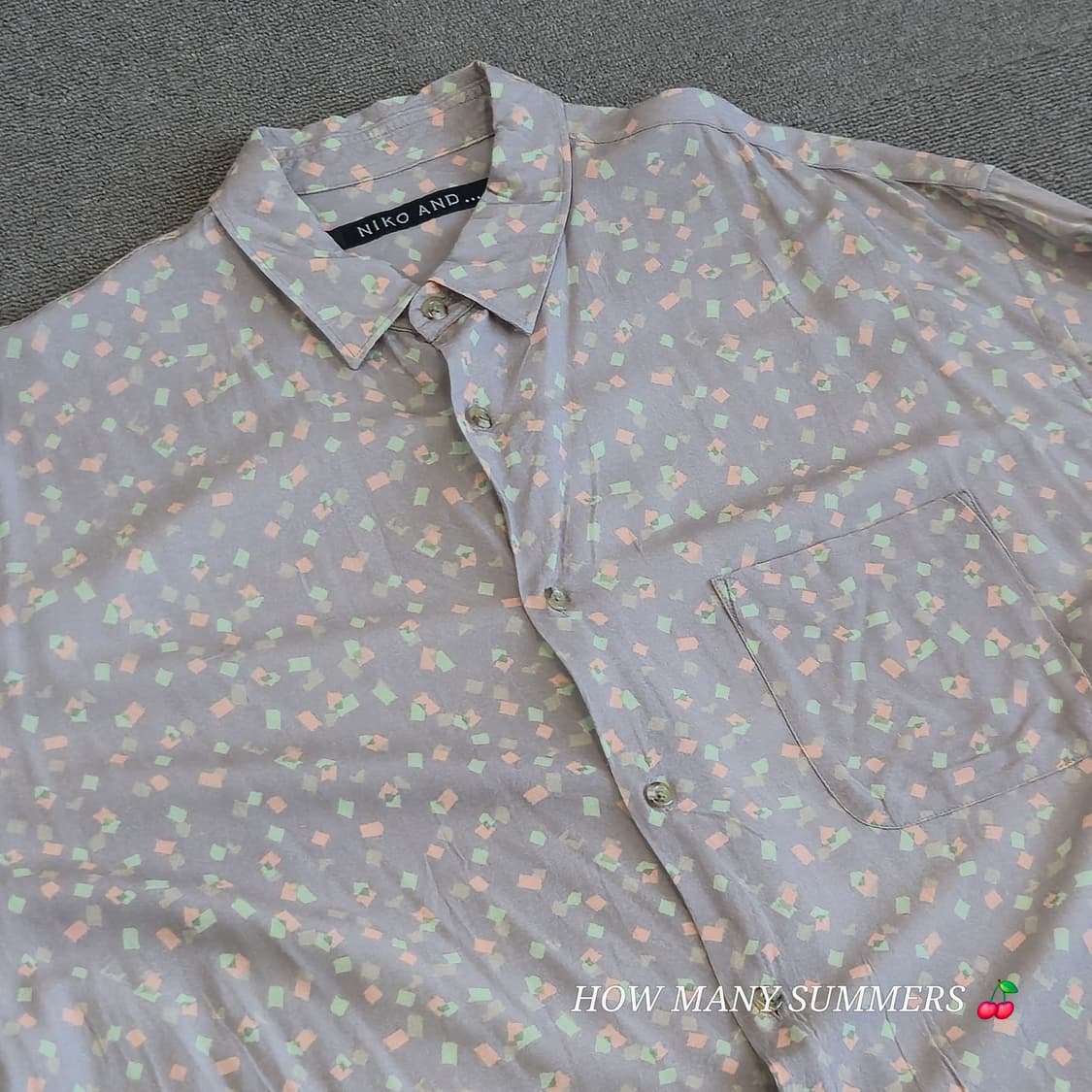 ​니코앤드(niko and) 유니크 패턴 레이온 100% 셔츠 L 일본판 상품이미지5