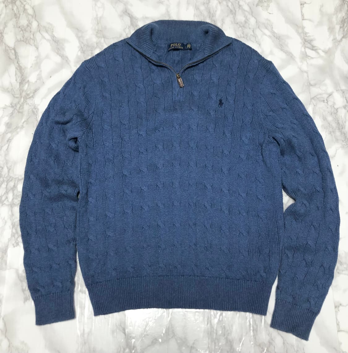 폴로 랄프로렌 반집업 니트 꾀배기 남성용 상품이미지1
