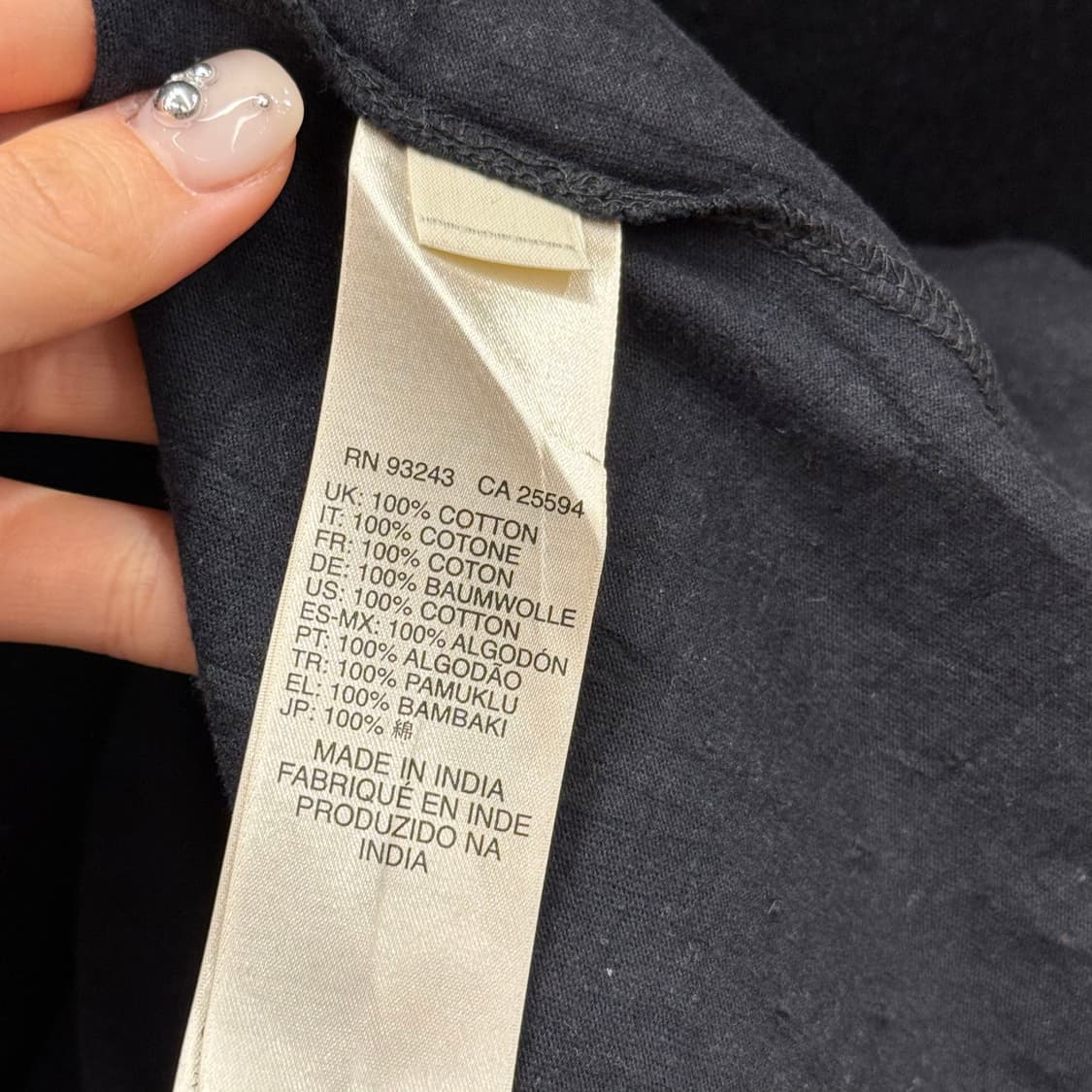 디젤 라운드넥 반팔 티셔츠 로고 자수 지퍼 디테일 블랙 상품이미지8