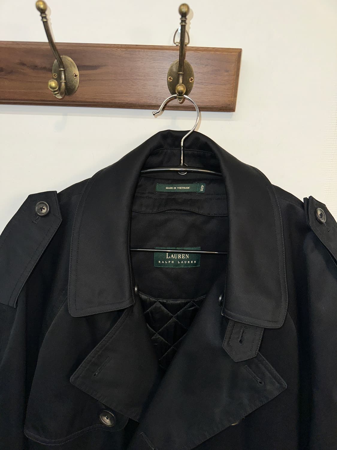 폴로 랄프로렌 트렌치 코트 블랙42 (100size) 상품이미지4