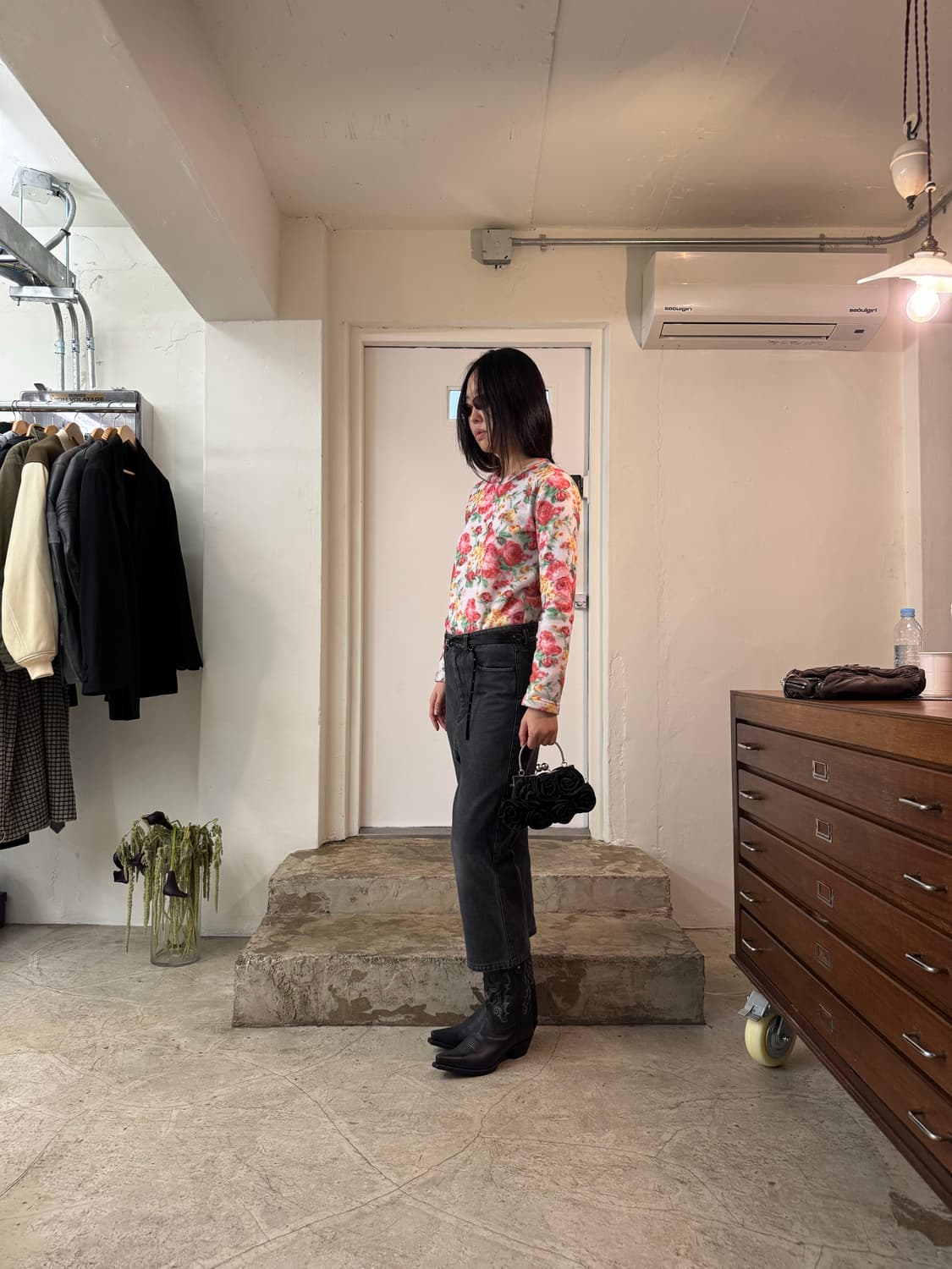 Comme des Garçons Floral Fleece Top/ Xs 상품이미지5