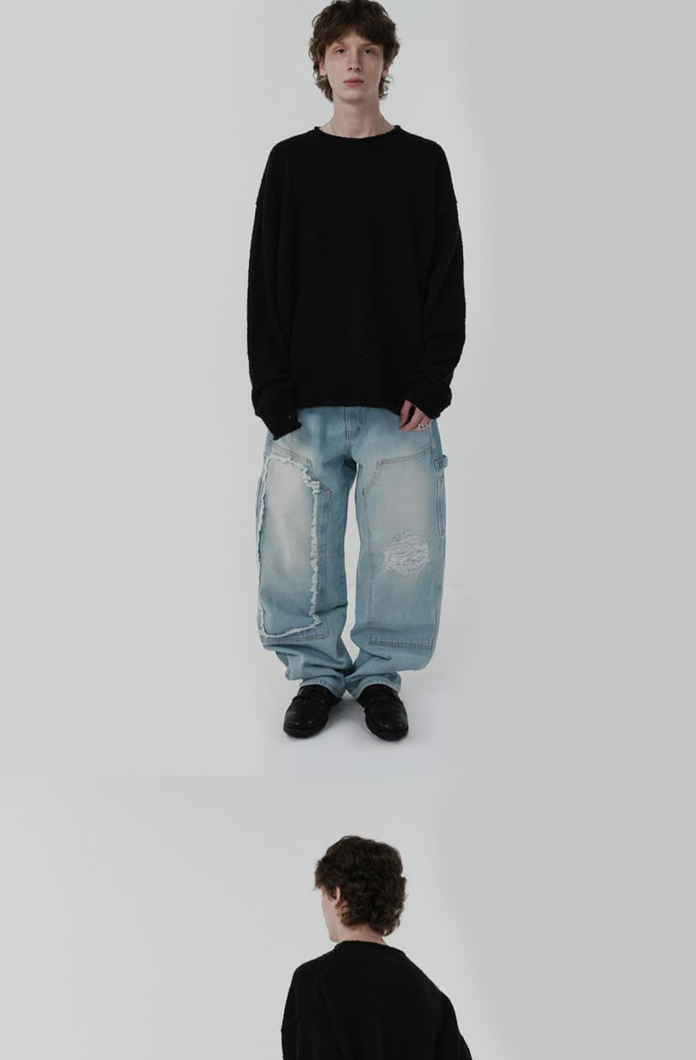 Suade searing knit black 상품이미지2