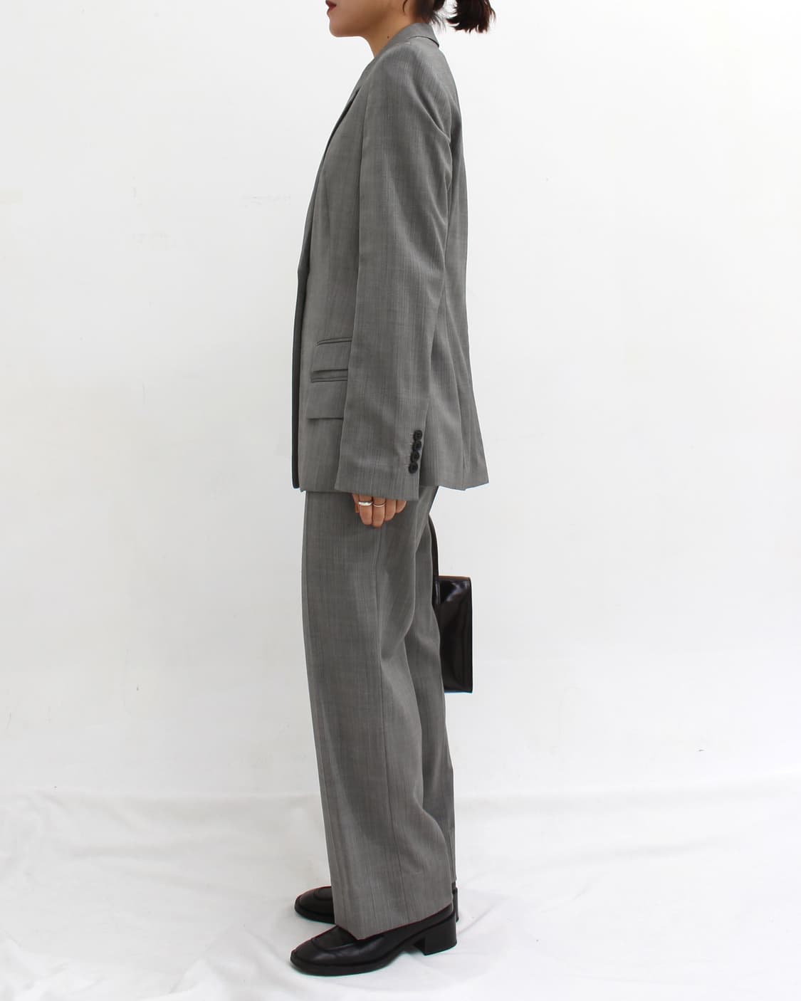 휴고보스 Boss 빈티지 그레이 자켓 팬츠 정장 셋업 세트 상품이미지2