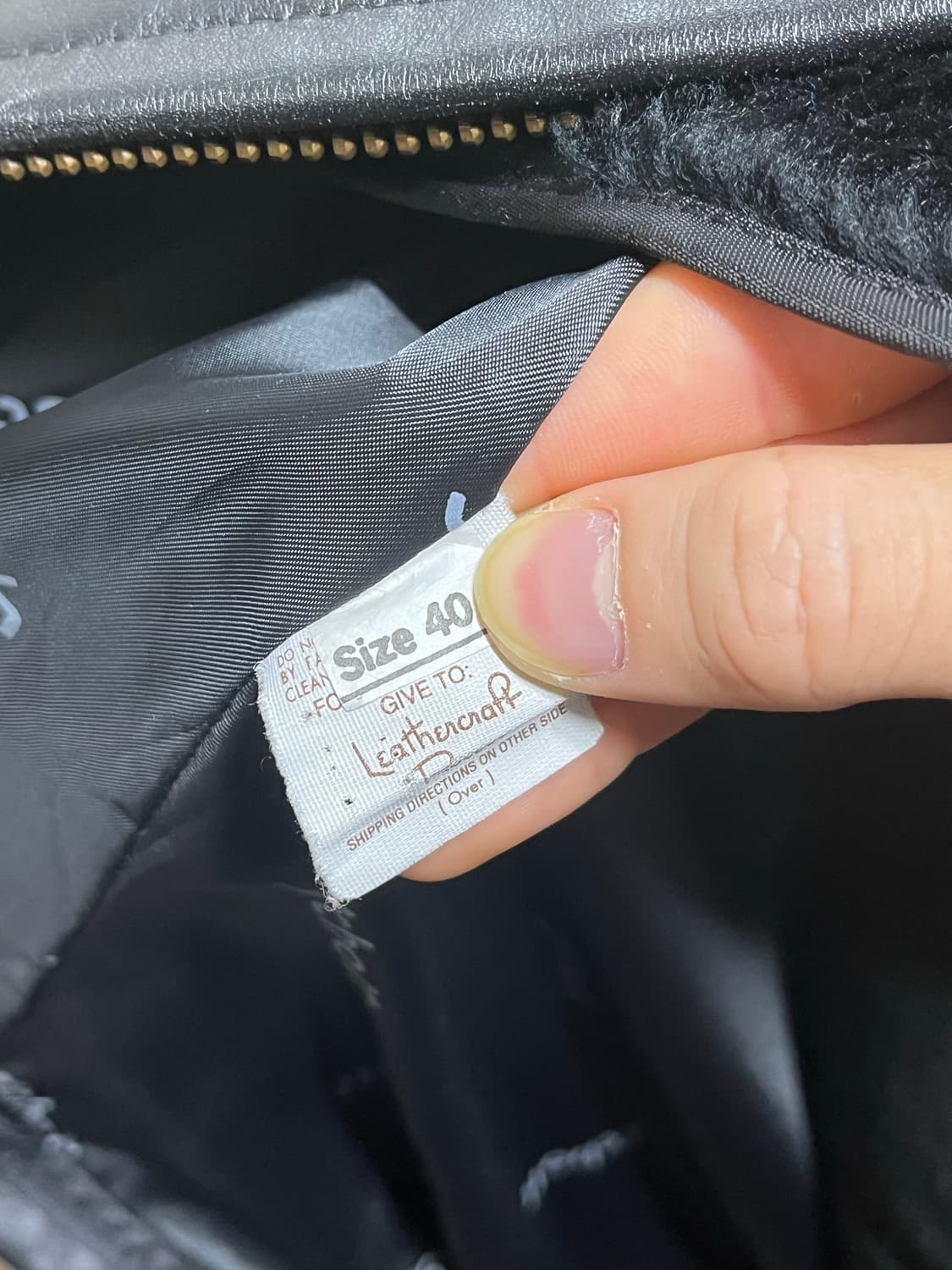 Schott 싱글라이더 레더 자켓 40 내피탈부착 상품이미지10