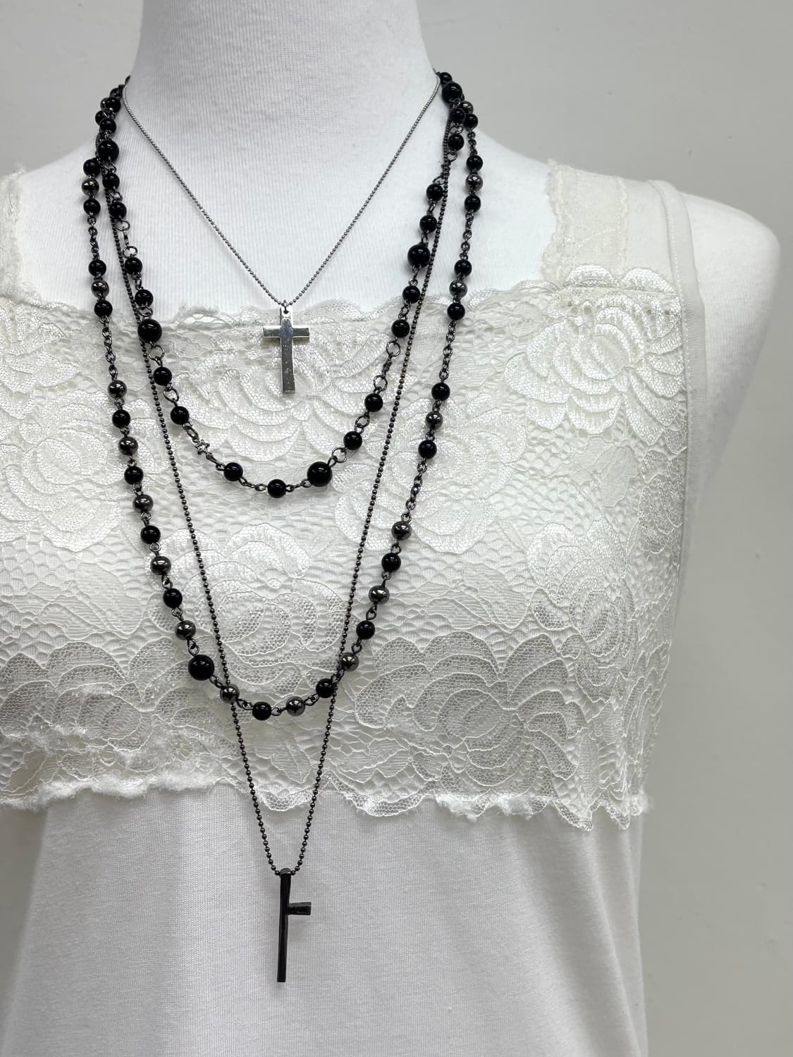 빈티지 고딕 락시크 목걸이 세트 상품이미지1