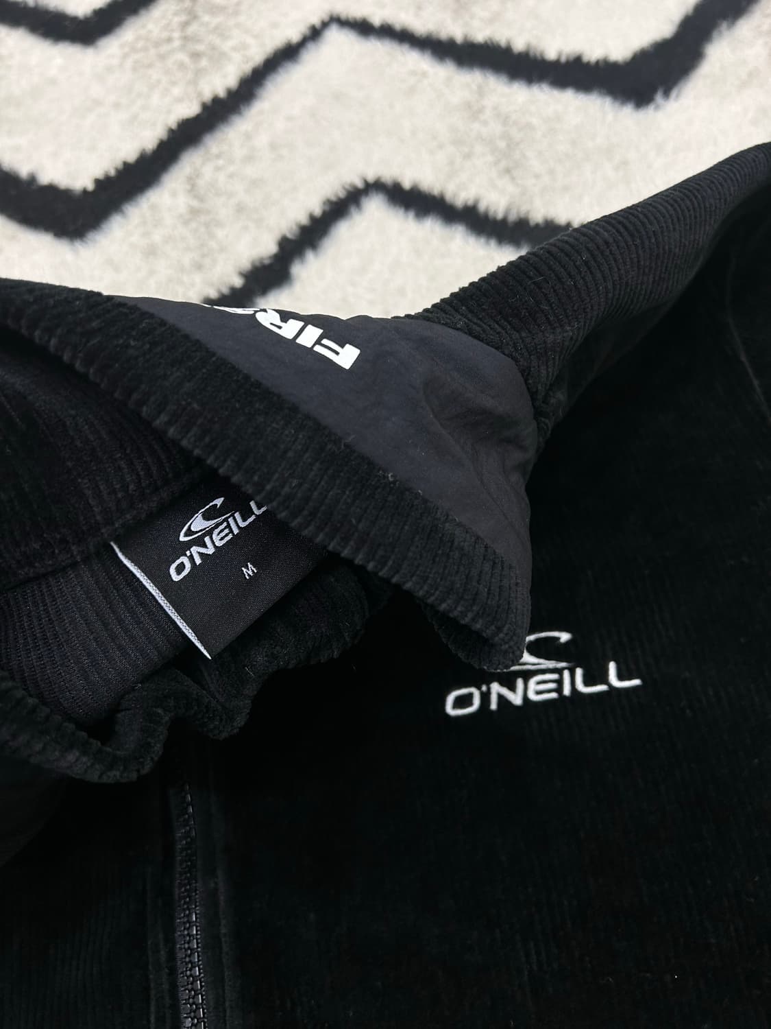 [M]오닐 코듀로이 집업 져지/블랙 상품이미지6