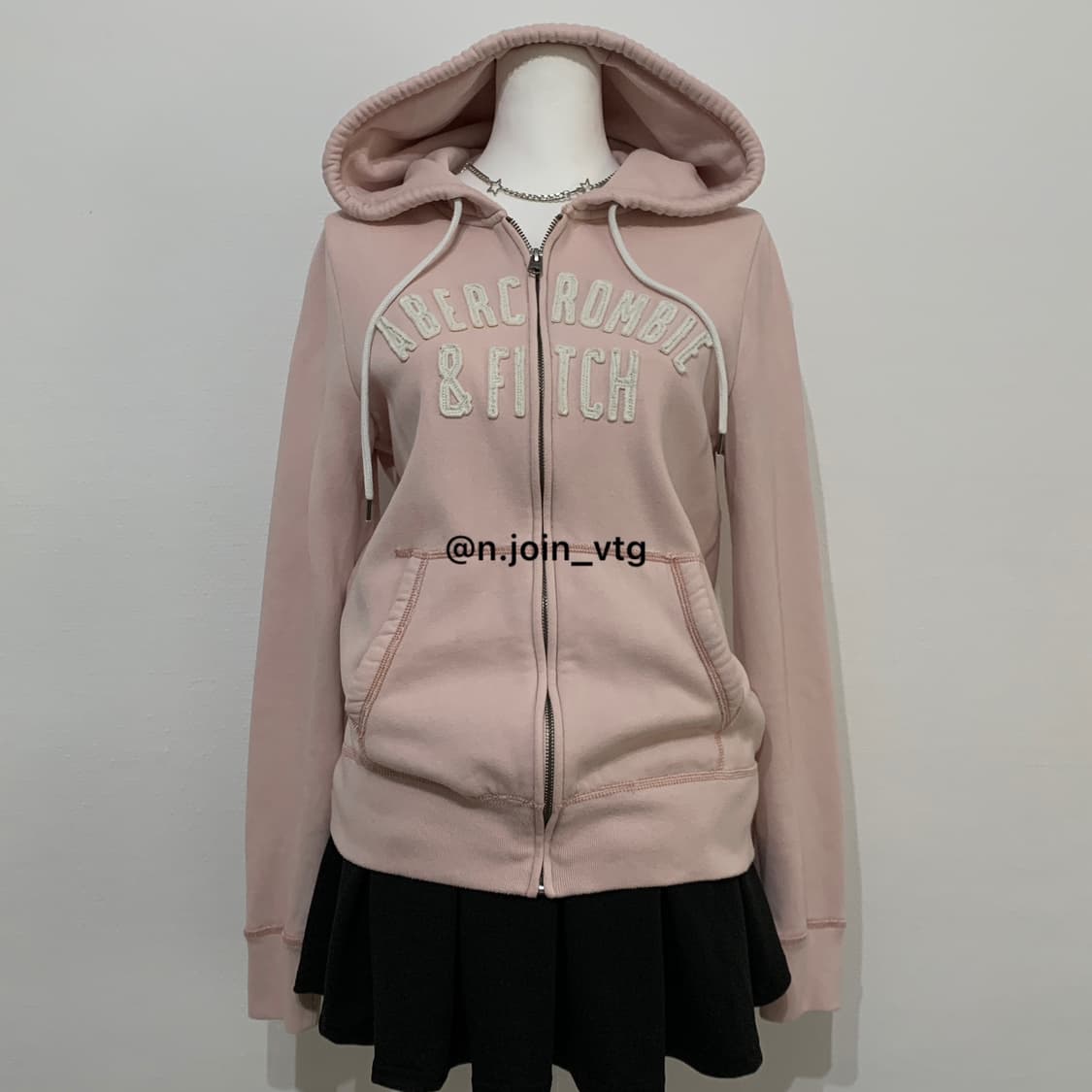 아베크롬비 딸기 핑크 후드집업 상품이미지1
