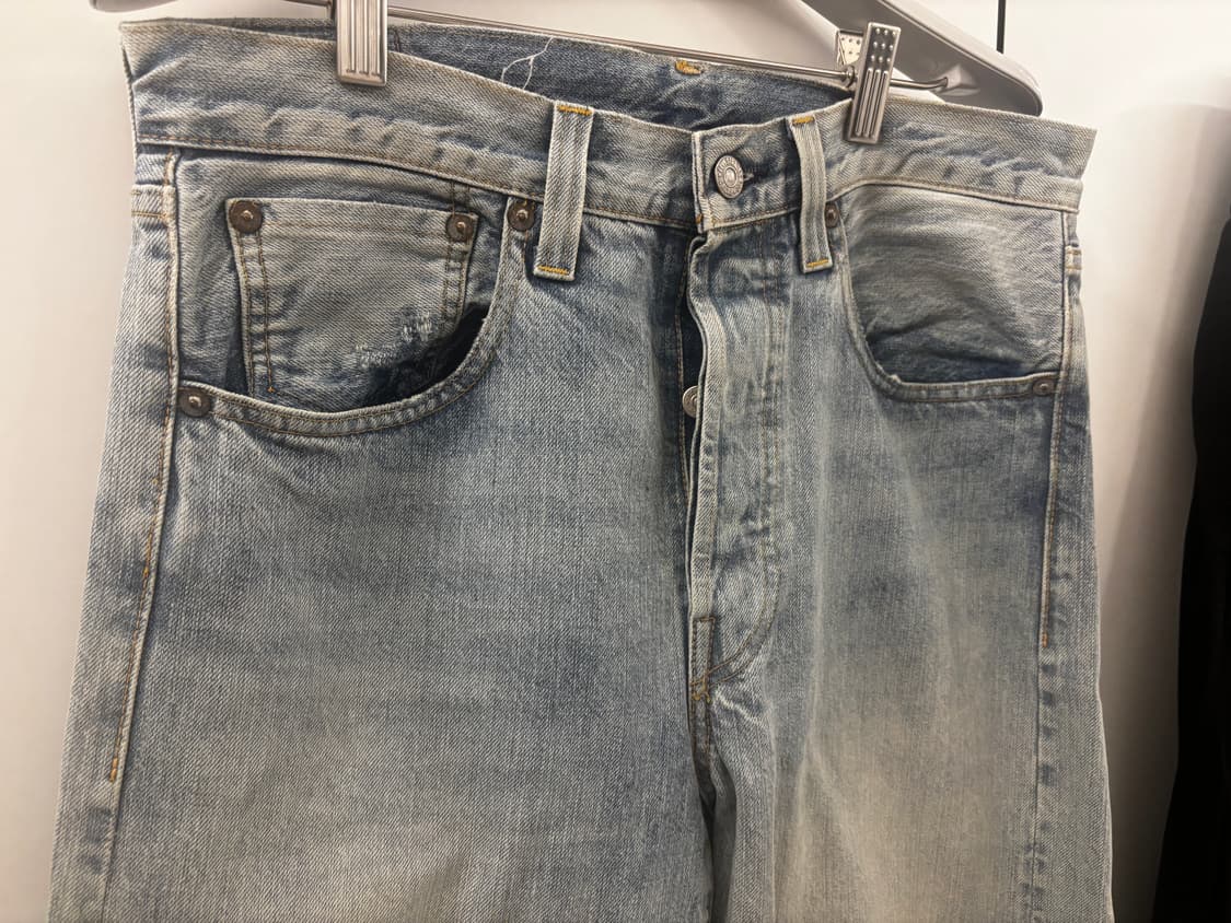 리바이스 lvc 1947 501 -0203 연청 30x32 바지수선 상품이미지3