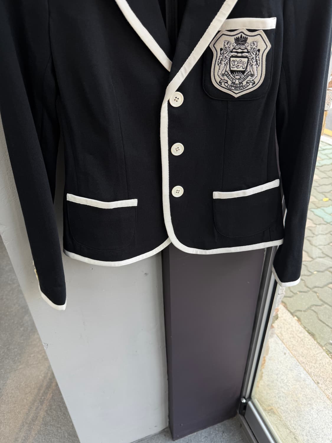 0/ 폴로랄프로렌 파이핑 자수로고 블레이저 자켓 상품이미지5