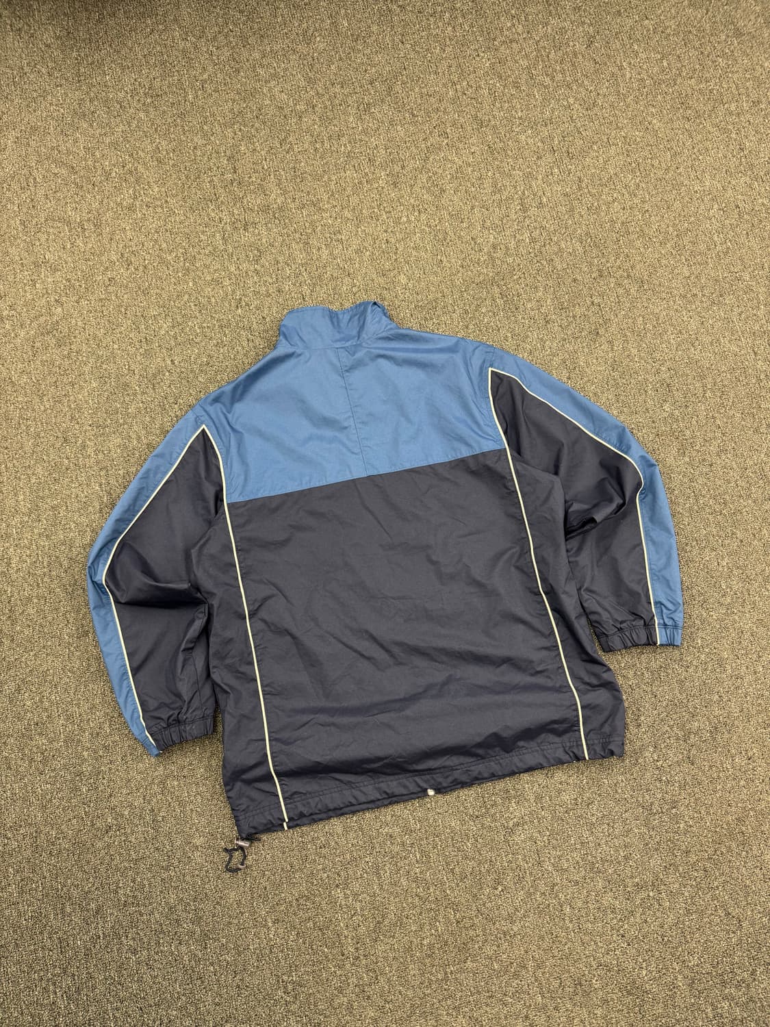 XL)나이키 빈티지 올드스쿨 블루/네이비 배색 바람막이 트랙자켓 상품이미지5