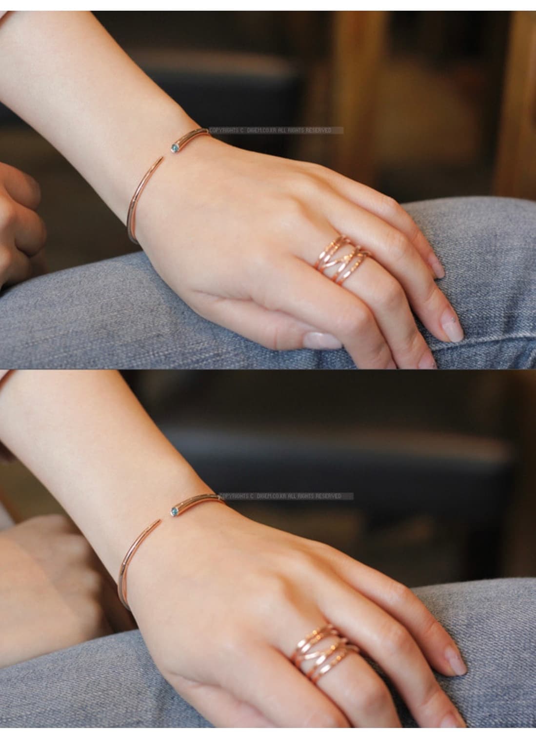 14k 오픈사이드 다이아뱅글팔찌 상품이미지4