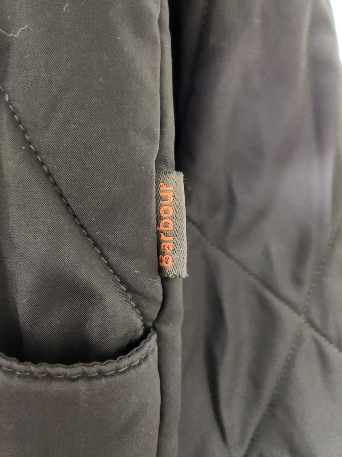 바버Barbour 브라운 퀼팅 자켓 L - J48 상품이미지5