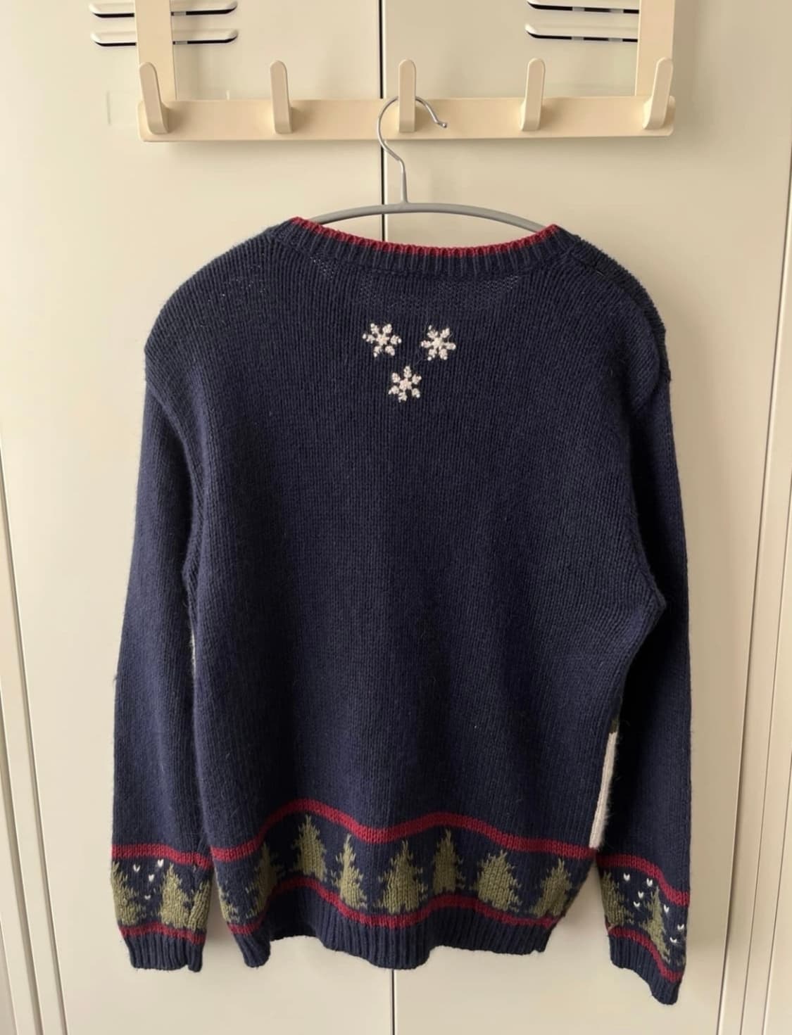 빈티지 눈사람풍경 니트 가디건 상품이미지3