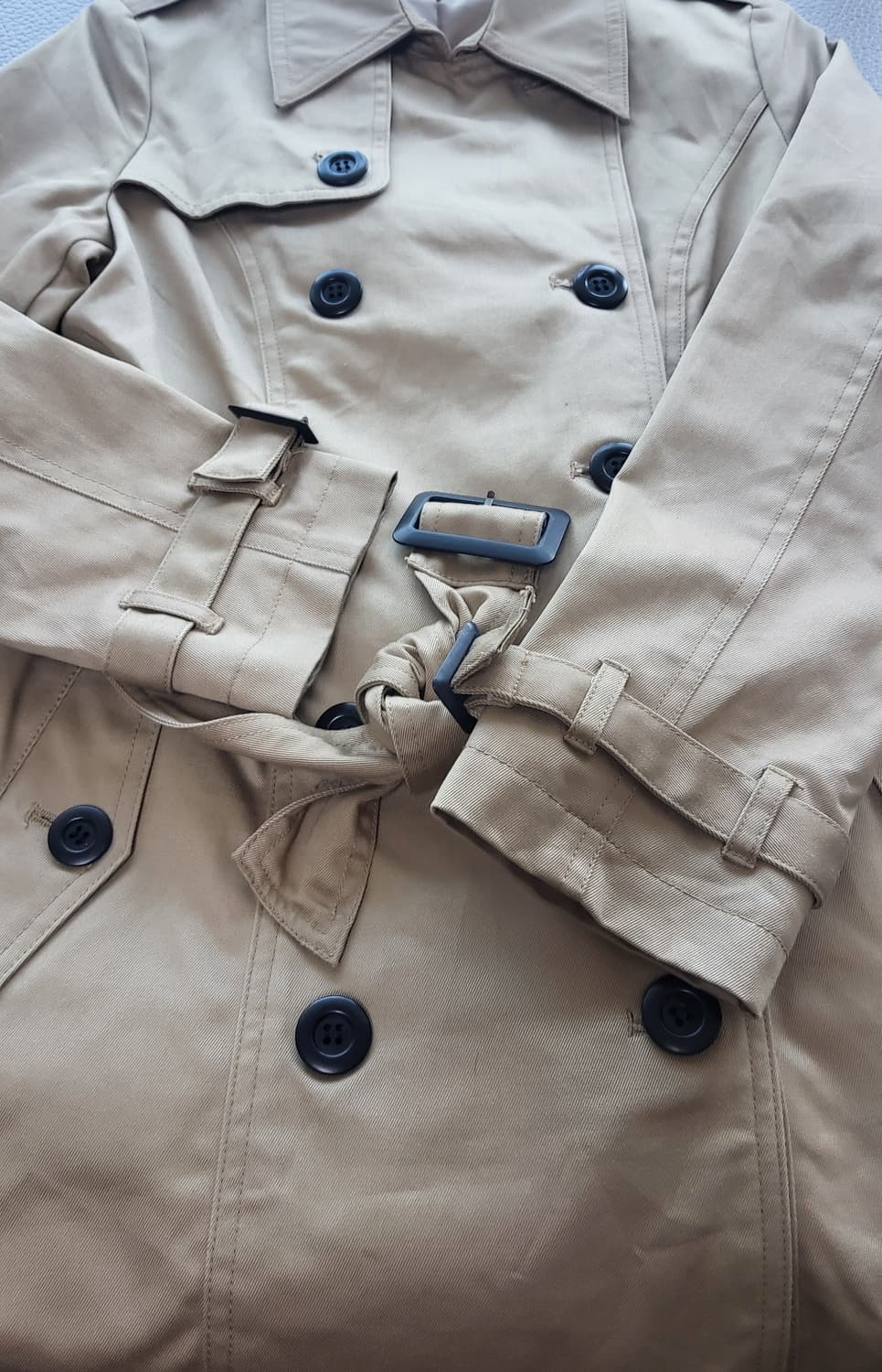 TAKEO KIKUCHI 타케오 키쿠치 │ 여성 S 코튼 트렌치 코트 상품이미지4