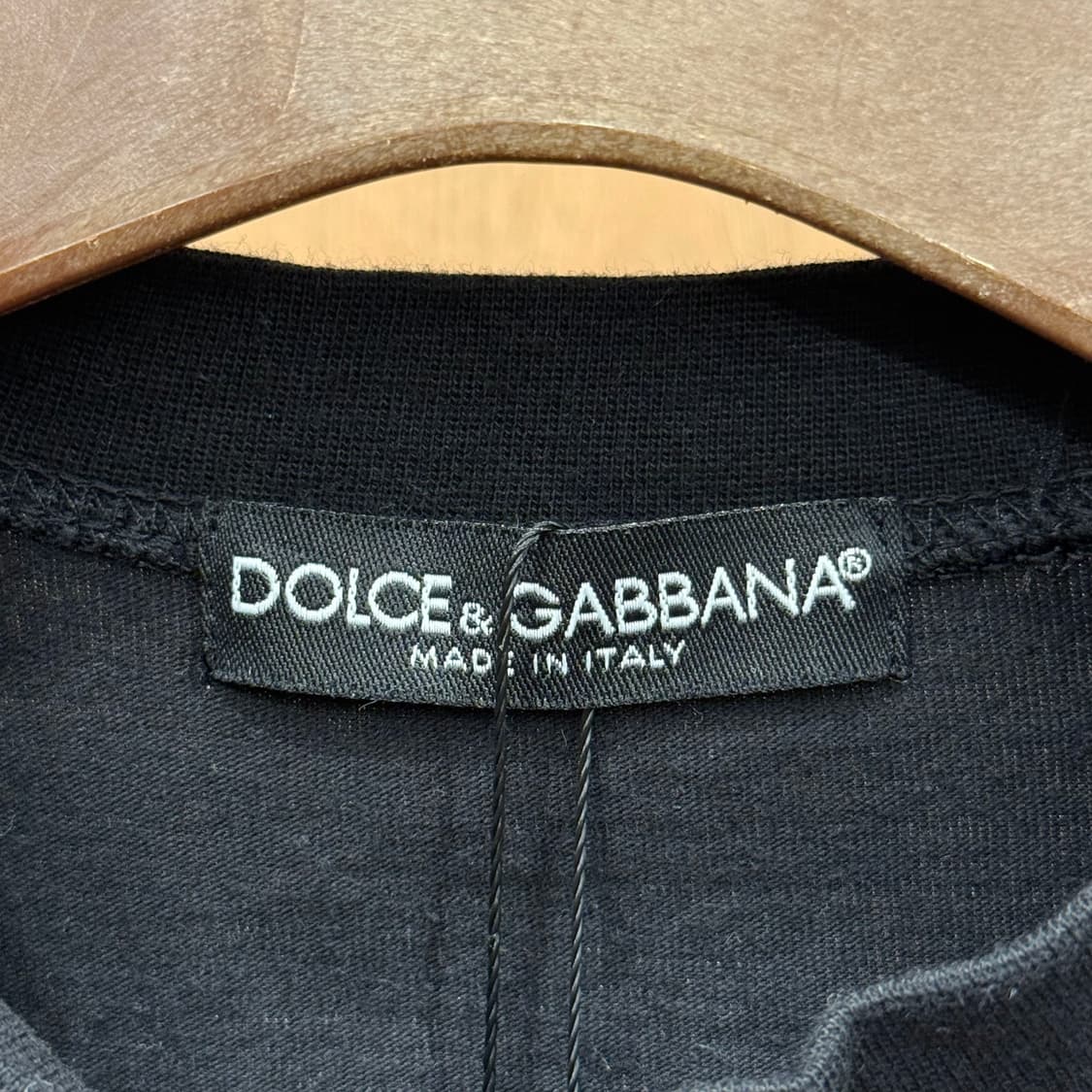 돌체앤가바나 빅 로고 프린트 반팔 티셔츠 그래픽 디자인 블랙 상품이미지7