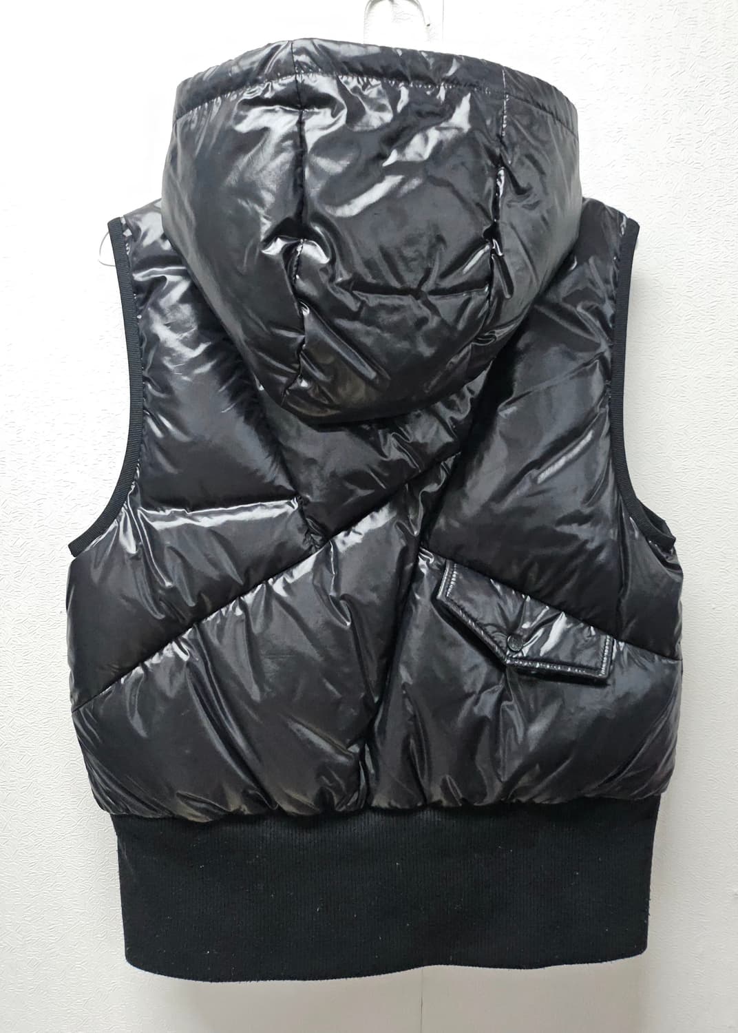 코오롱스포츠 구스 블랙 후드 패딩 조끼 95 상품이미지3