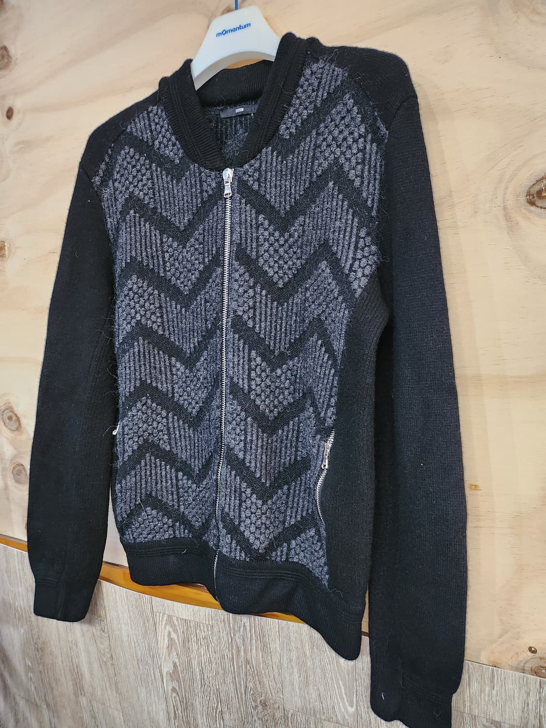 836) 한섬 시스템 system 알파카블랜드 남성 가디건 상품이미지3