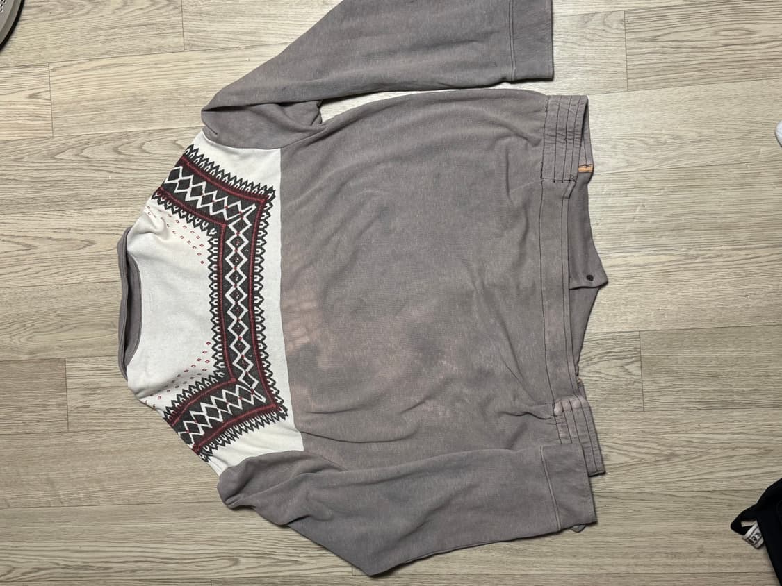 캐피탈 인디언 패턴 테리 스웻 셔츠 자켓 상품이미지3