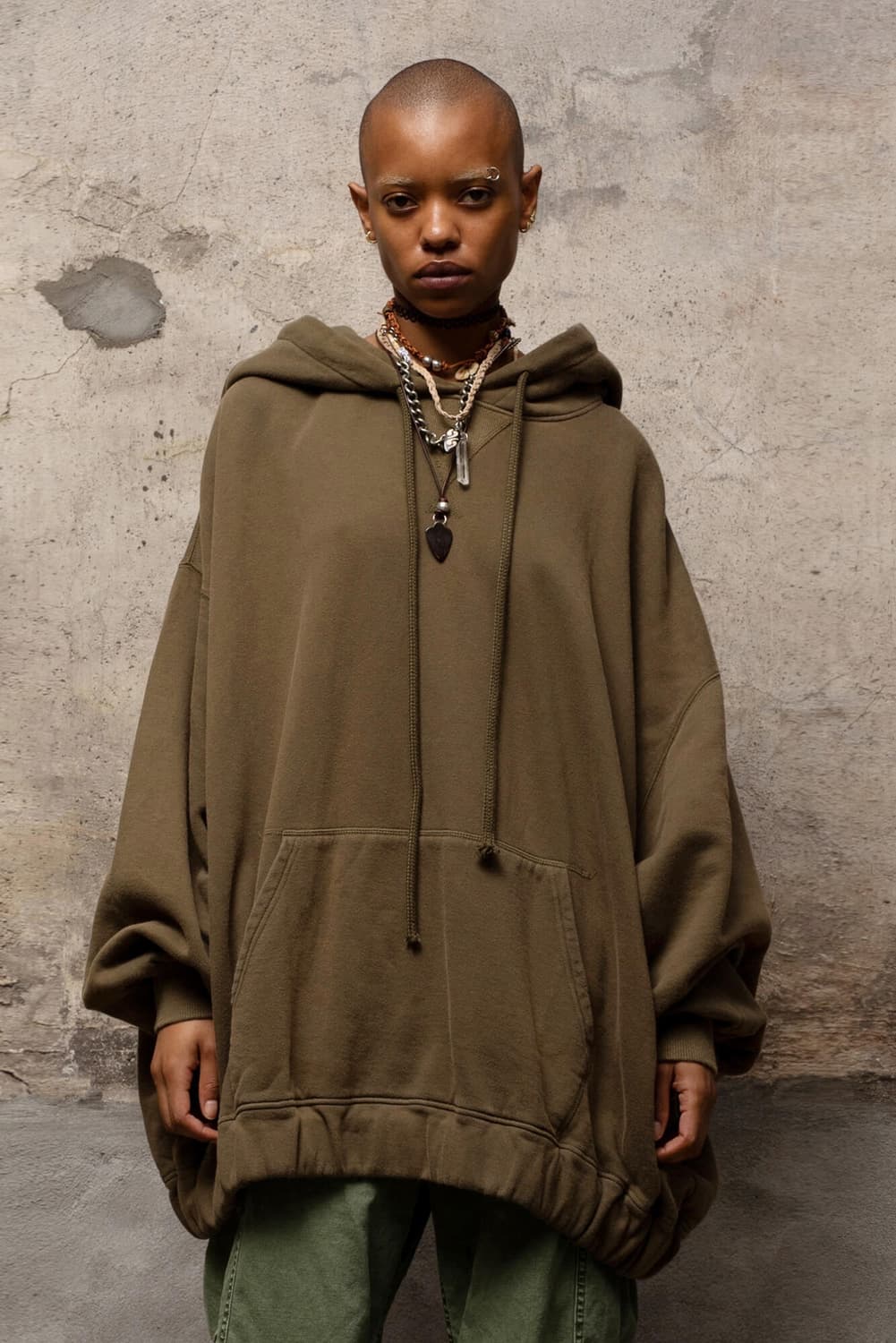 R13 Jumbo Gusset Oversized Hoodie 상품이미지1