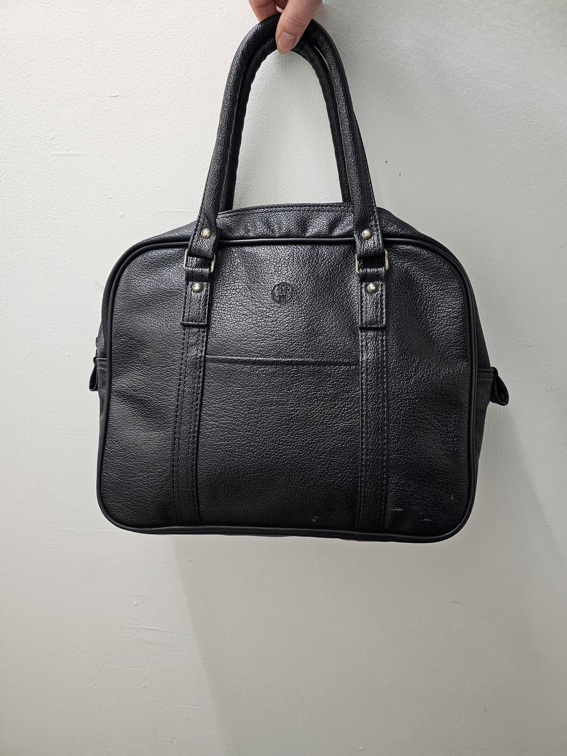 Maruem 블랙 레더 토트백 상품이미지3