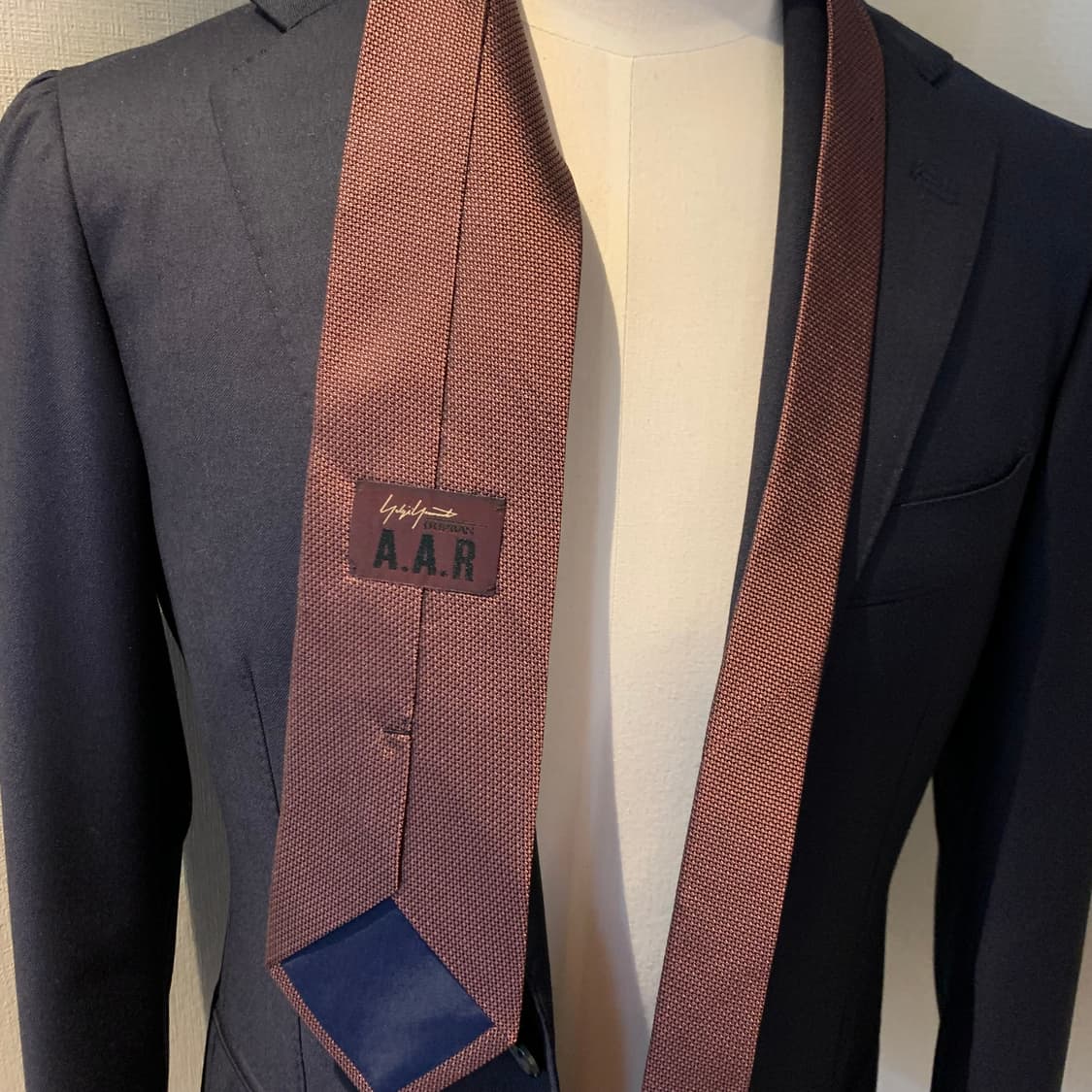 요지야마모토 A.A.R 명품넥타이 100실크 아방가르드 A+등급 9cm 상품이미지1