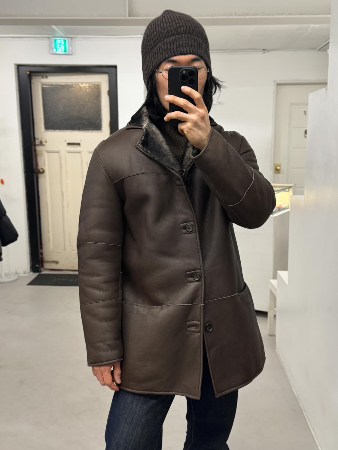  GIANFRANCO FERRE 무통 시어링 코트 상품이미지8