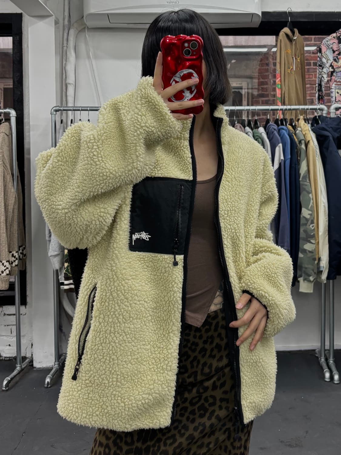 스투시 8볼 리버시블 플리스 자켓 상품이미지1