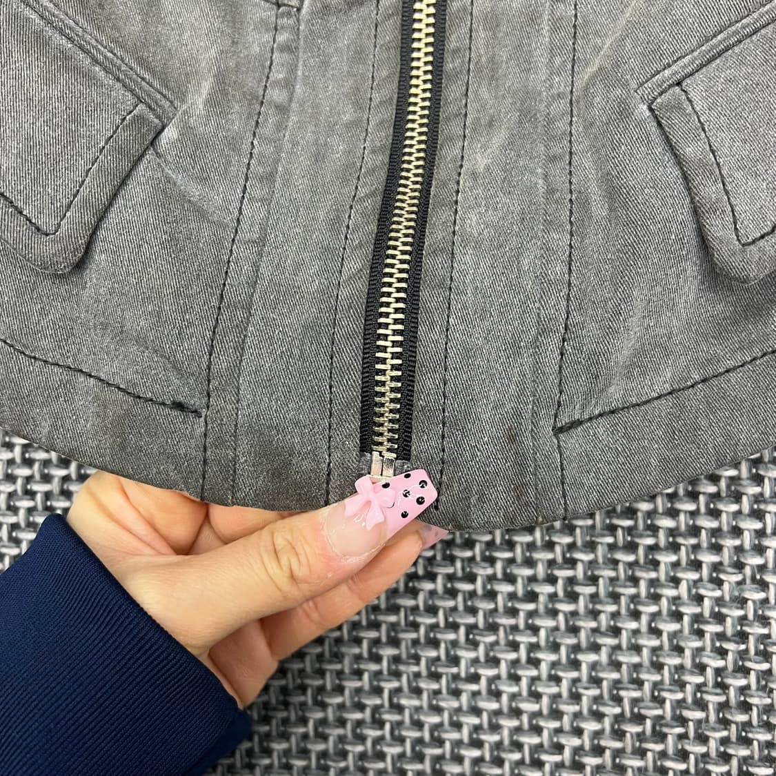 에고이스트 펑크 갸루 메쉬 데님자켓 상품이미지7