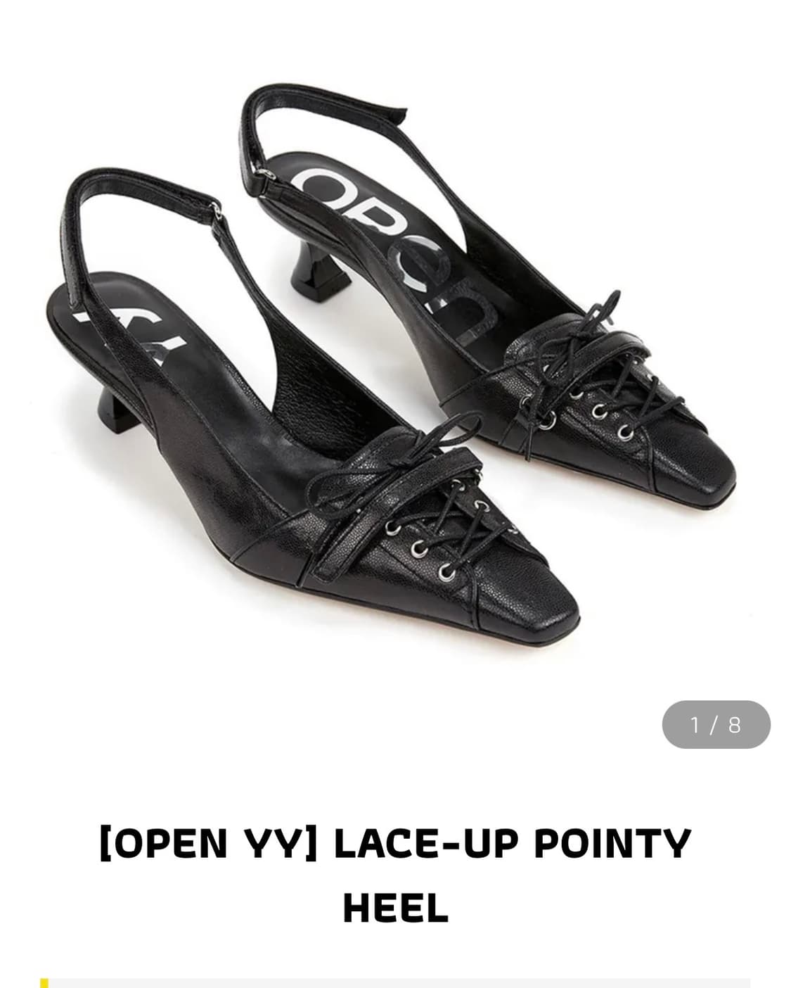 오픈와이와이 LACE-UP POINTY HEEL 38 상품이미지1