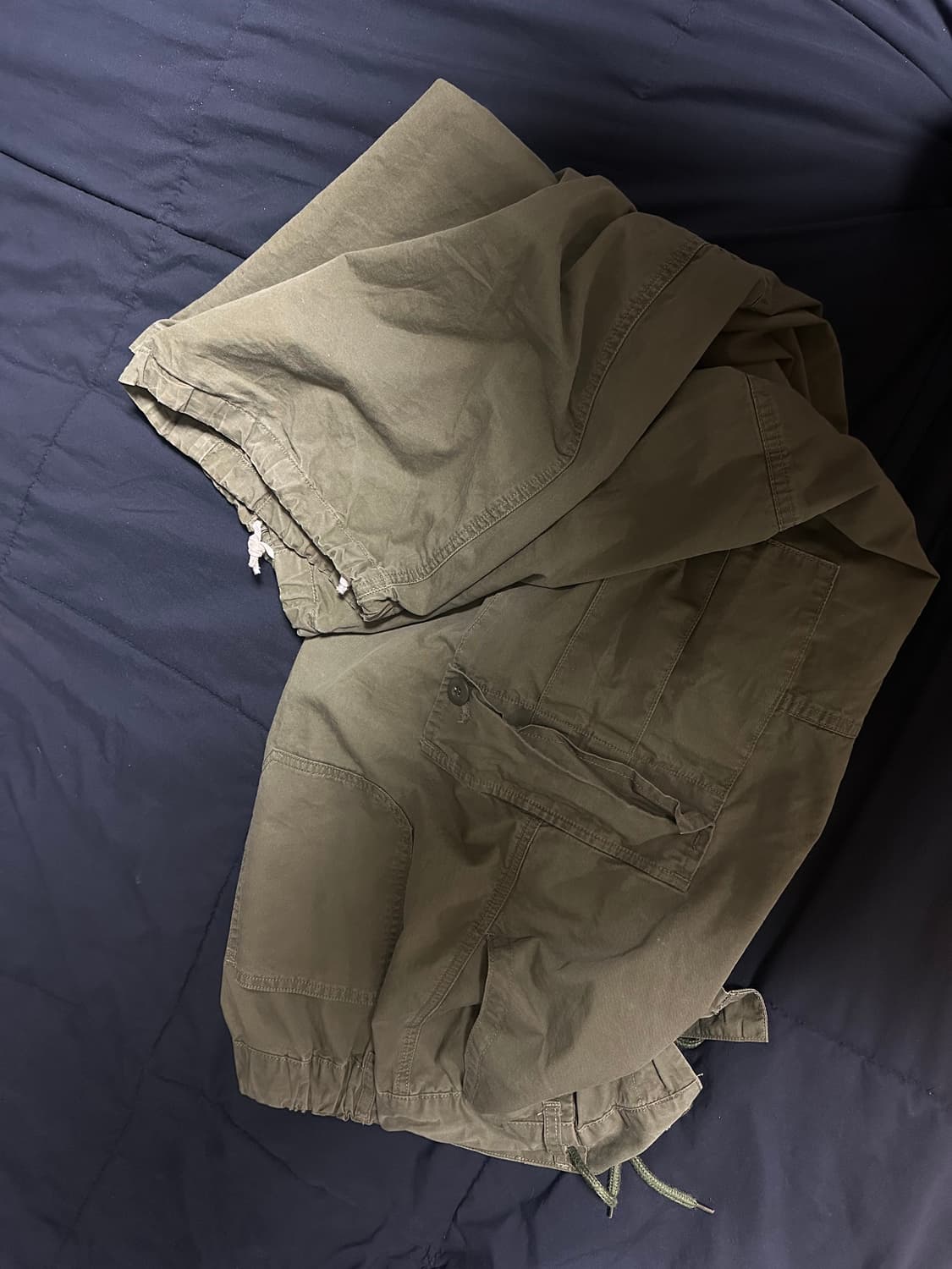 카키색 카고 파라슈트팬츠 L  상품이미지1