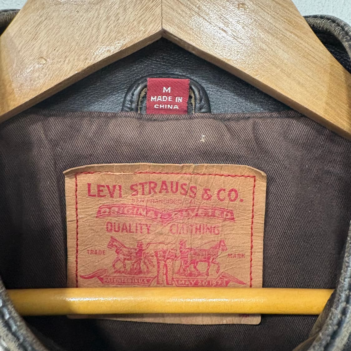 90 's 리바이스 가죽자켓 상품이미지3