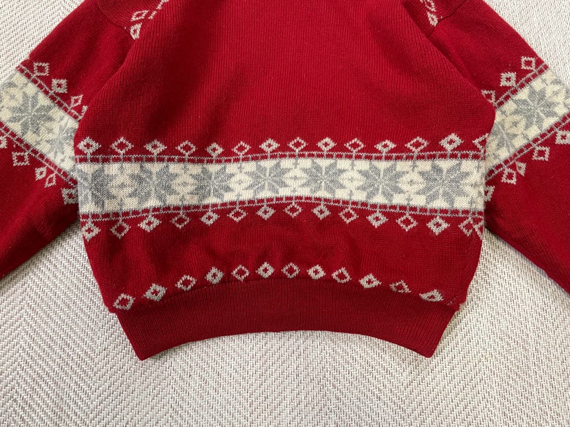 빈티지 노르딕 코위찬 울 니트 집업 J03501 상품이미지7