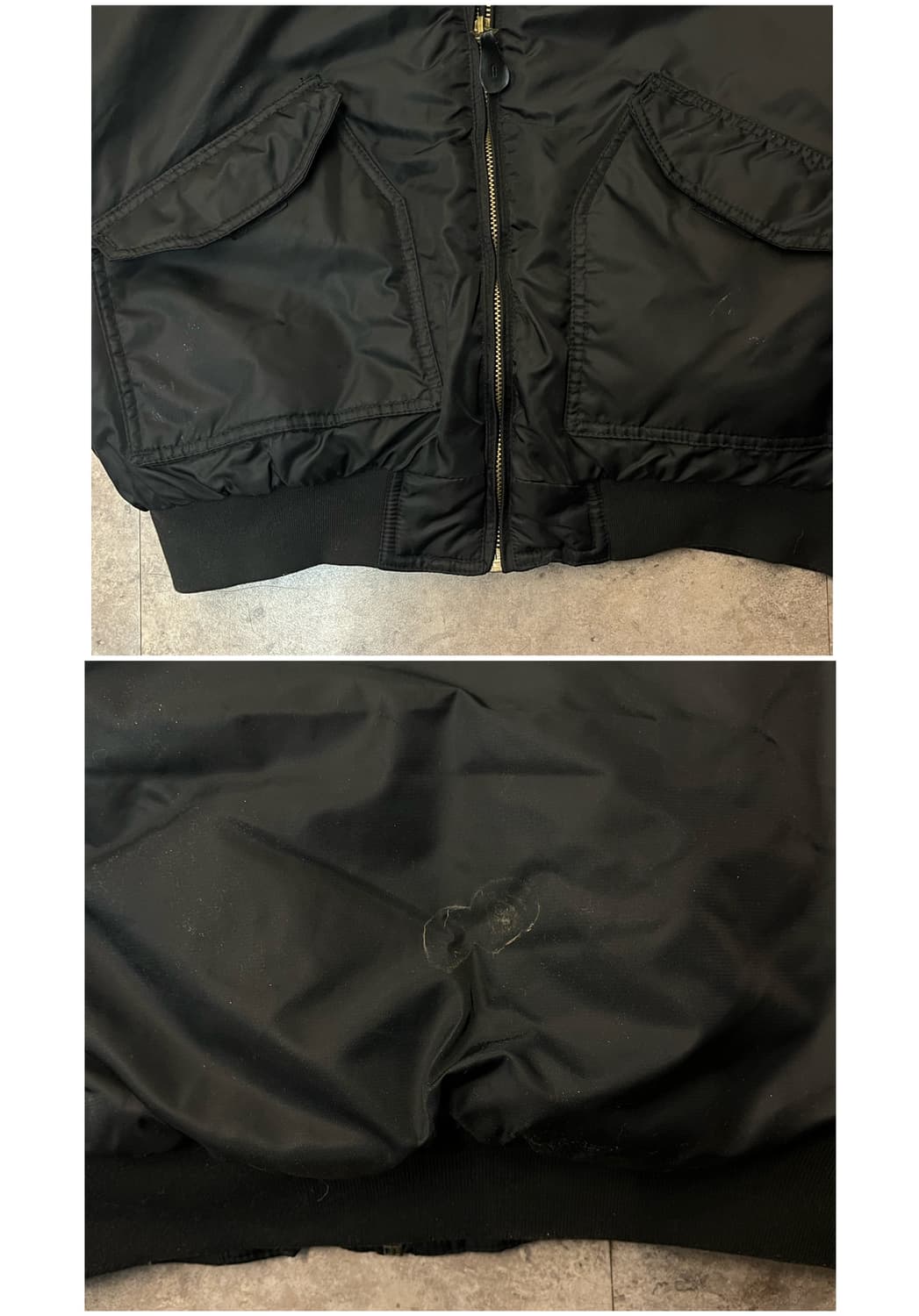 캡틴 위빅 쉐르파 ma1 항공점퍼 블랙 2XL #csz1931 상품이미지8