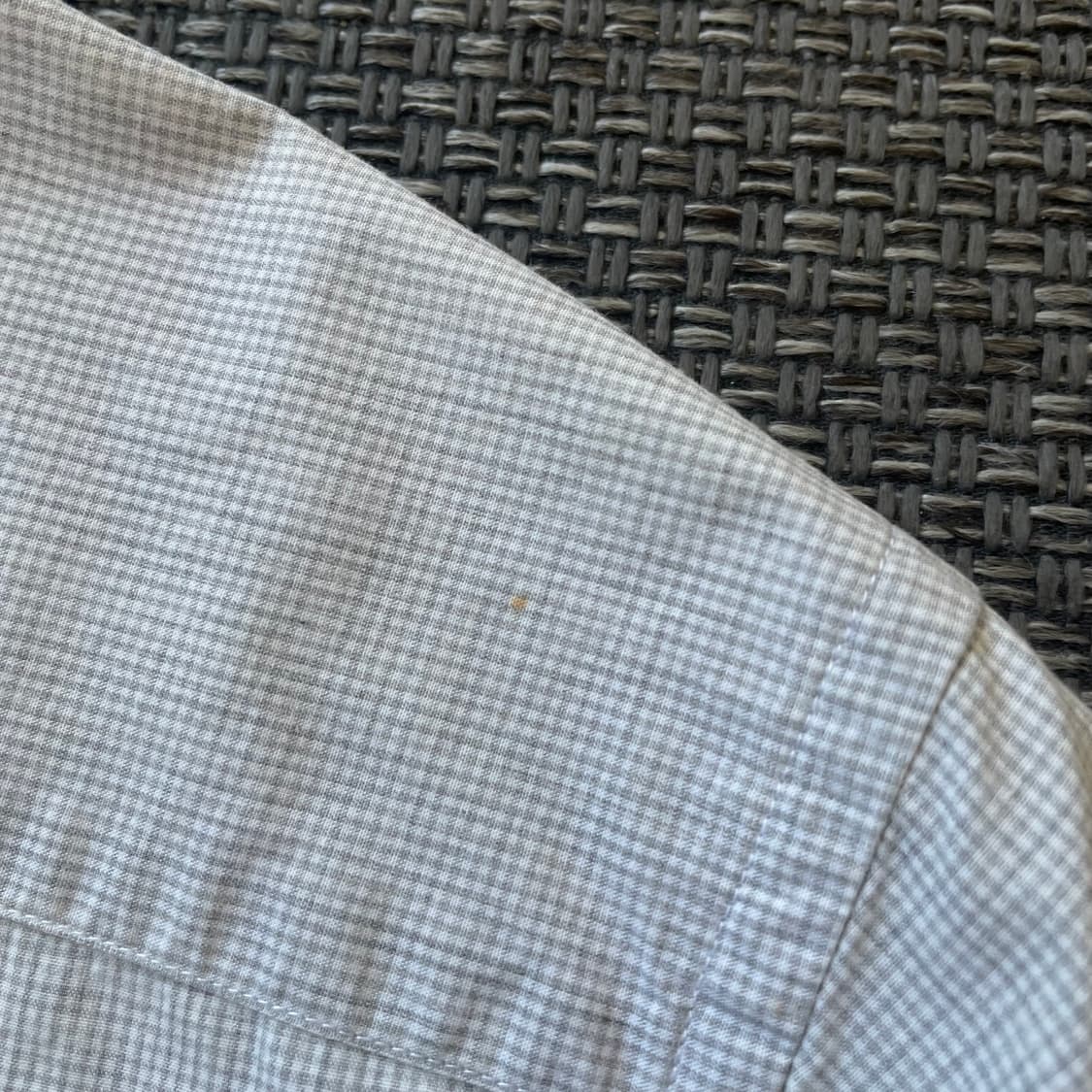 타미힐피거 윈도우 체크 그레이 슬림핏 반팔 셔츠 M 상품이미지8