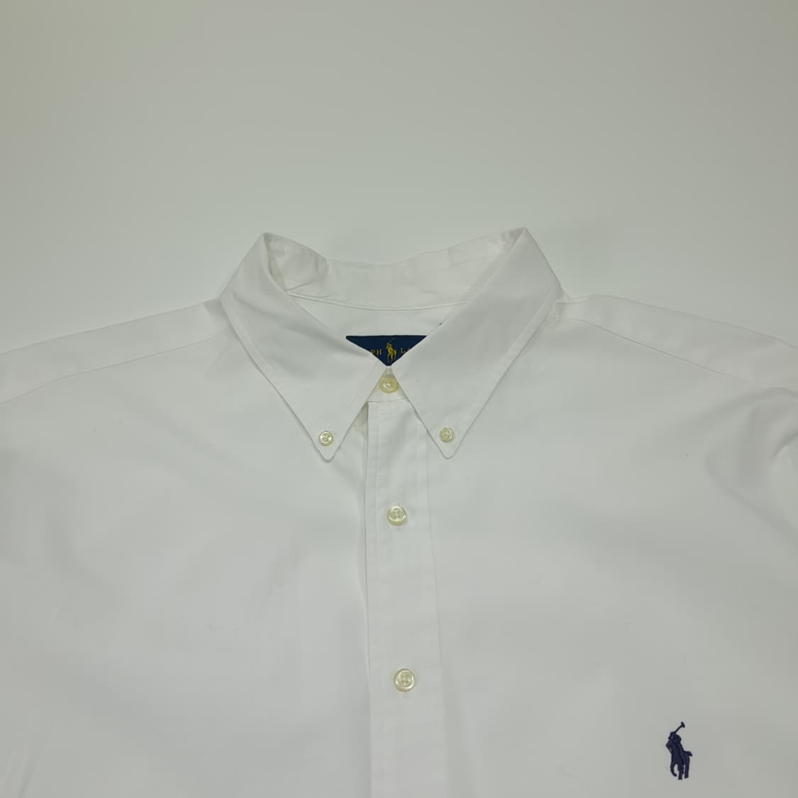 CL474 2XB 폴로 코튼 버튼다운 화이트 셔츠 남방 상품이미지2