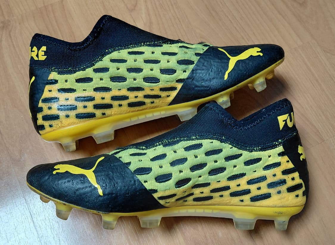 푸마 퓨쳐 네트핏 축구화 블랙/옐로우 250mm 무료배송 상품이미지8