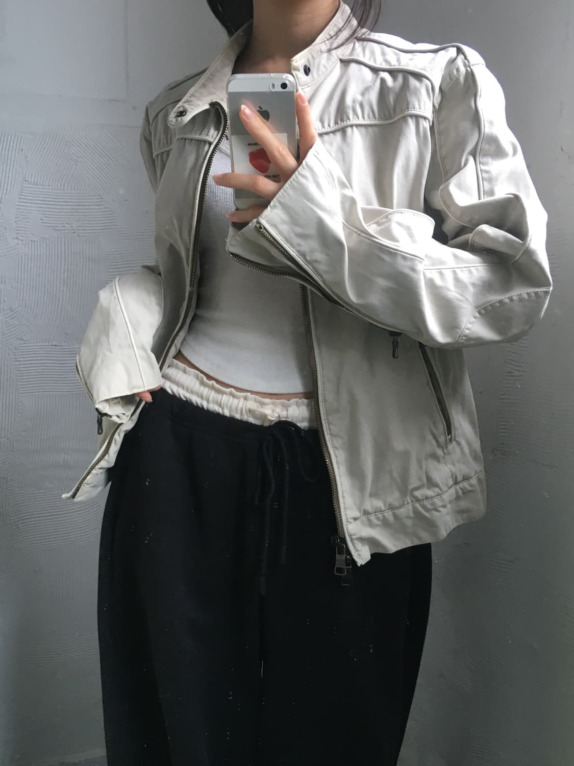 Armani Exchange 아르마니 익스체인지 파이핑 바이커 자켓  상품이미지2