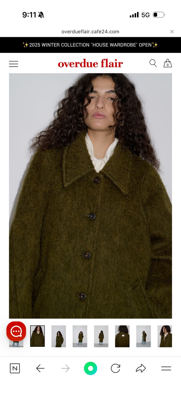 오버듀플레어 overdueflair 헤어리 발마칸 코트 상품이미지2